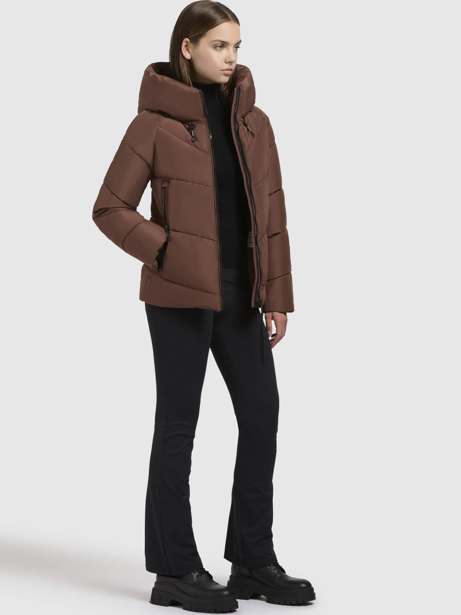 Jacke ALESS Rotbraun