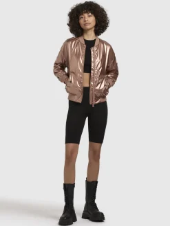 Jacke ANEO Rosa Metallic