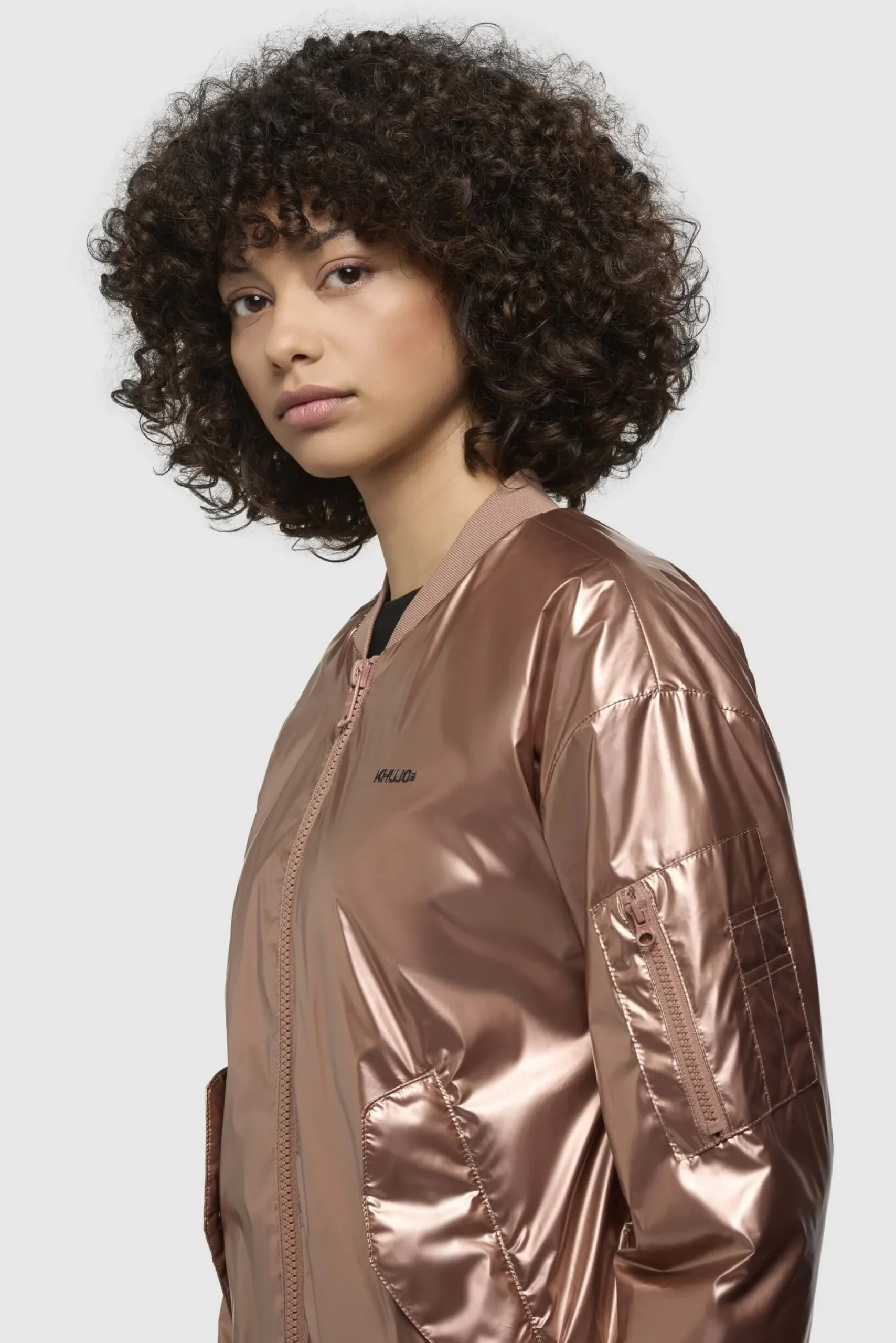 Jacke ANEO Rosa Metallic