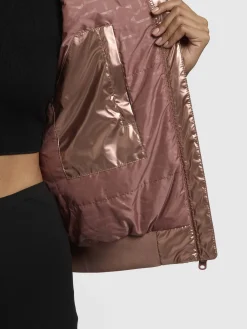 Jacke ANEO Rosa Metallic
