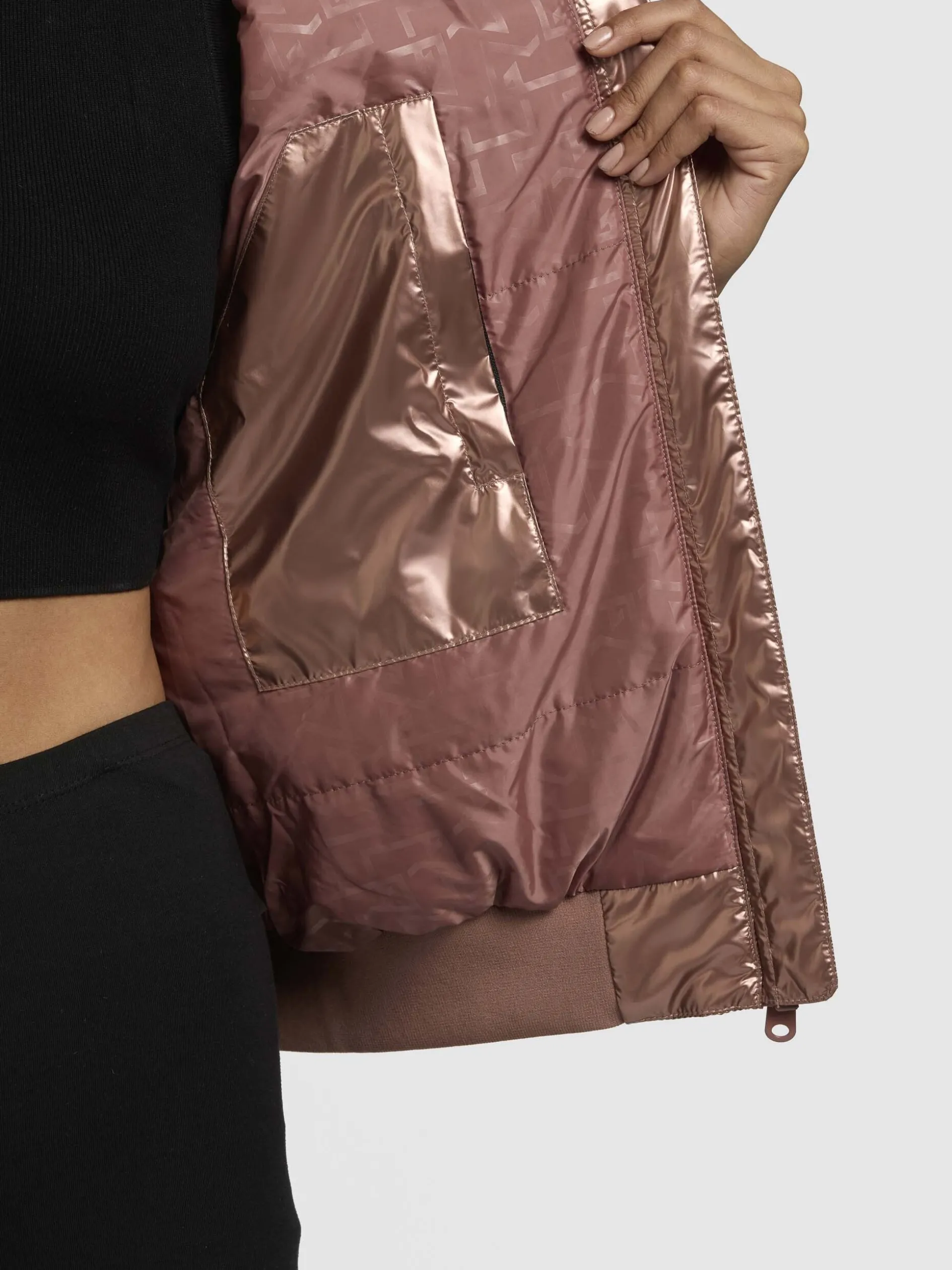 Jacke ANEO Rosa Metallic