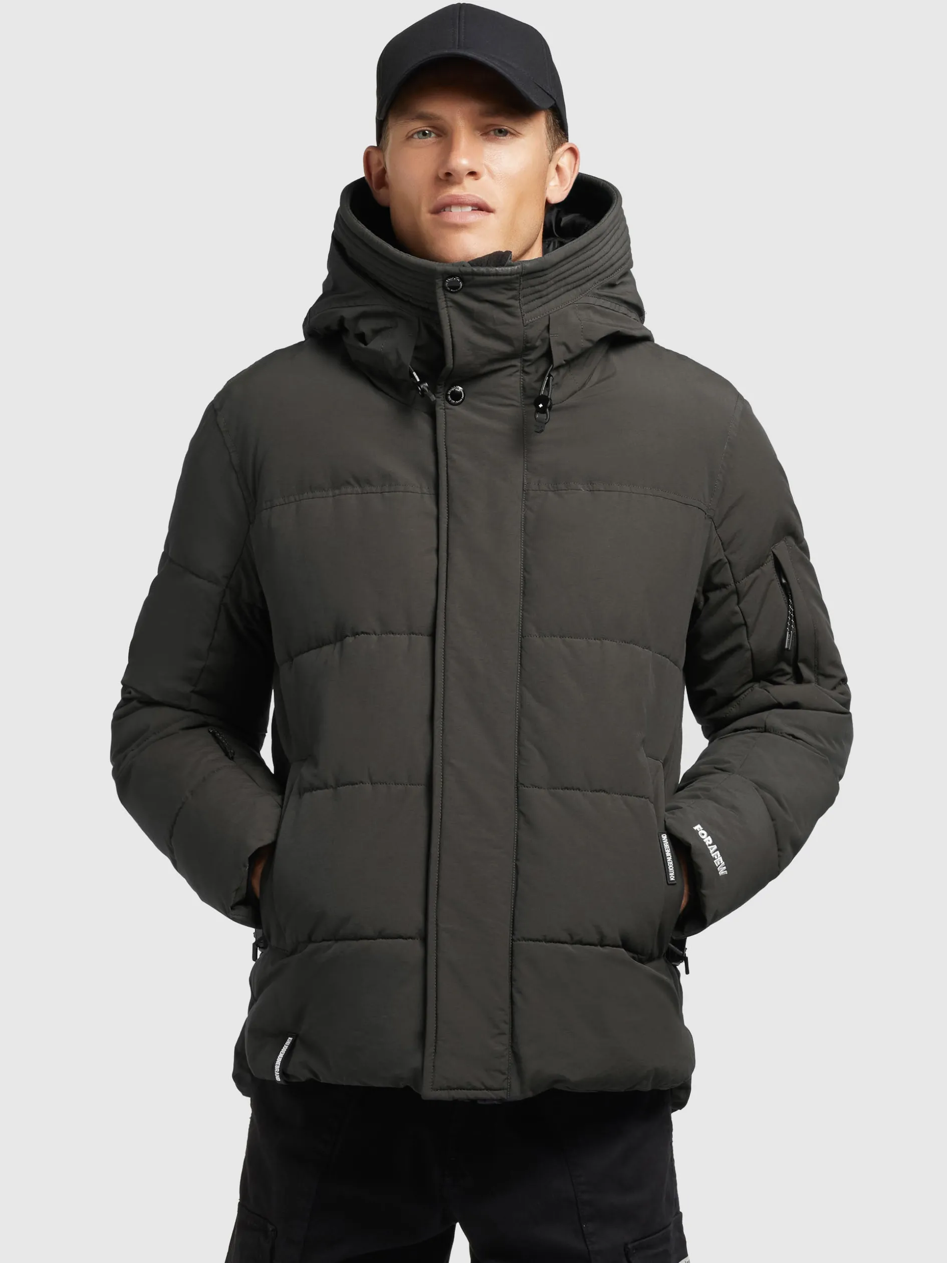 Jacke BARAT2 Dunkel Olivgrau