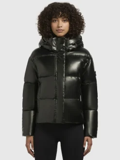 Jacke DEVINA SHINY Dunkelgrün