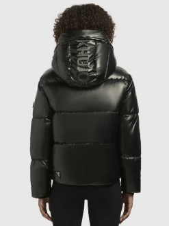 Jacke DEVINA SHINY Dunkelgrün