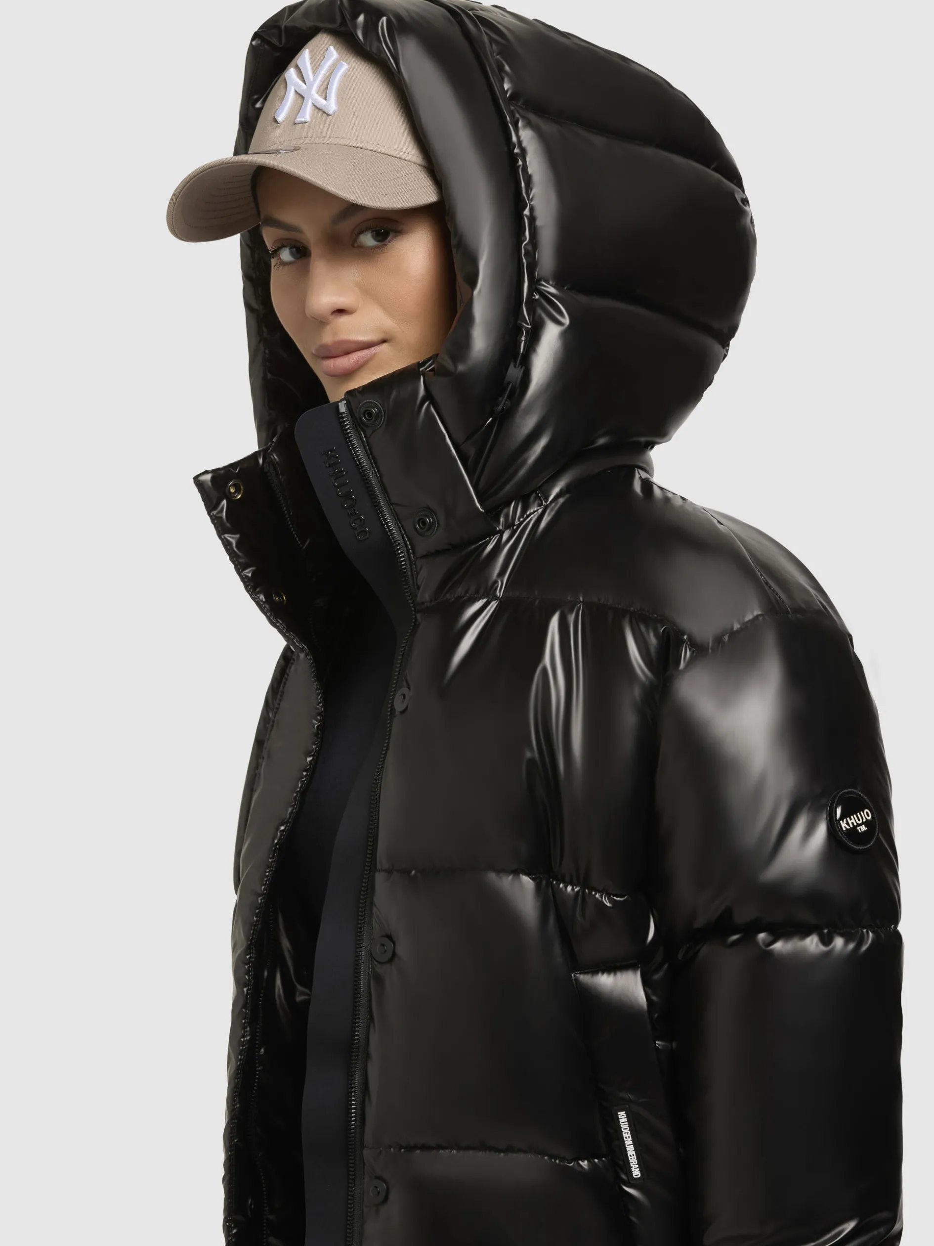 Jacke DEVINA SHINY Dunkelgrau