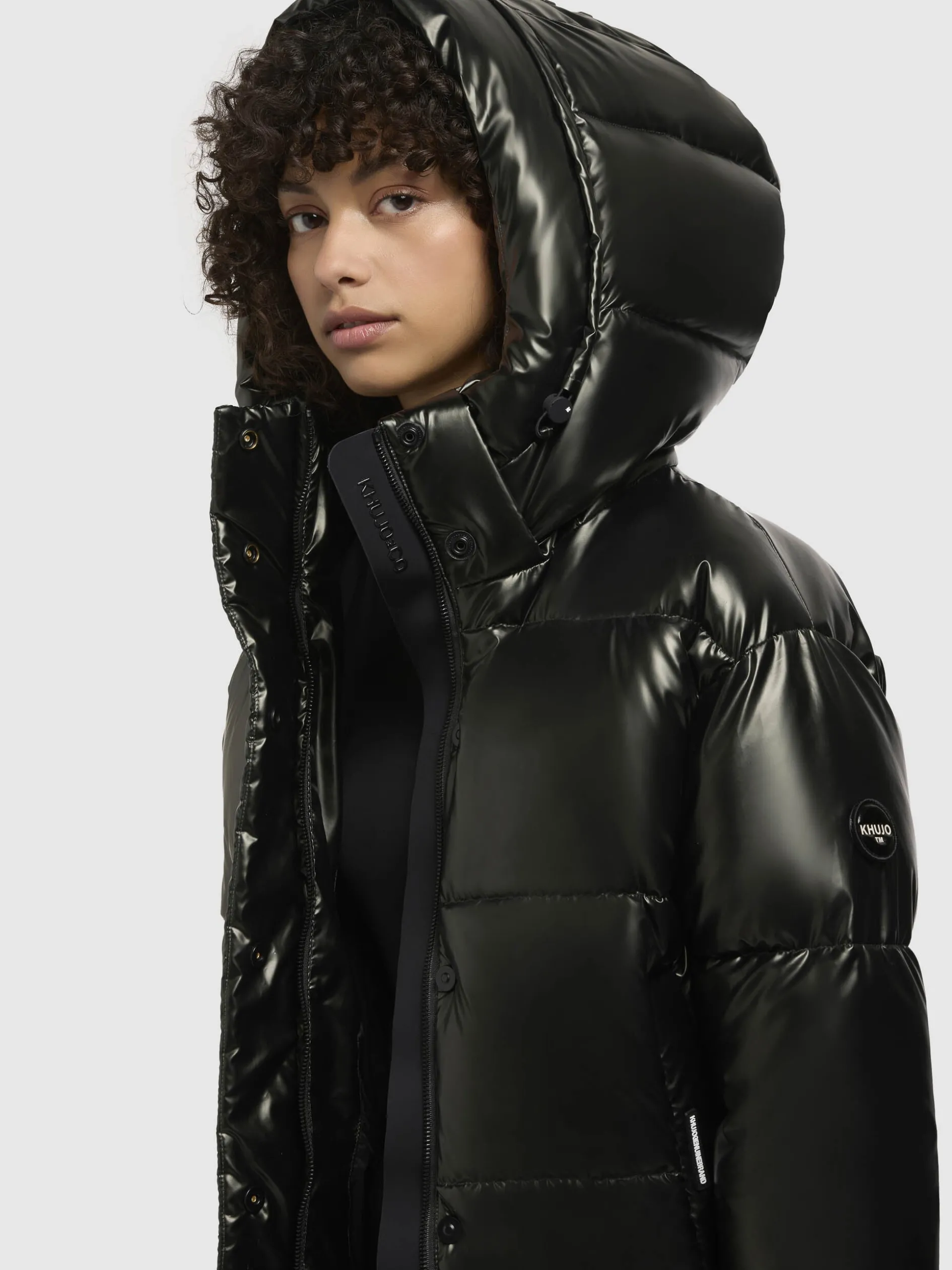 Jacke DEVINA SHINY Dunkelgrün
