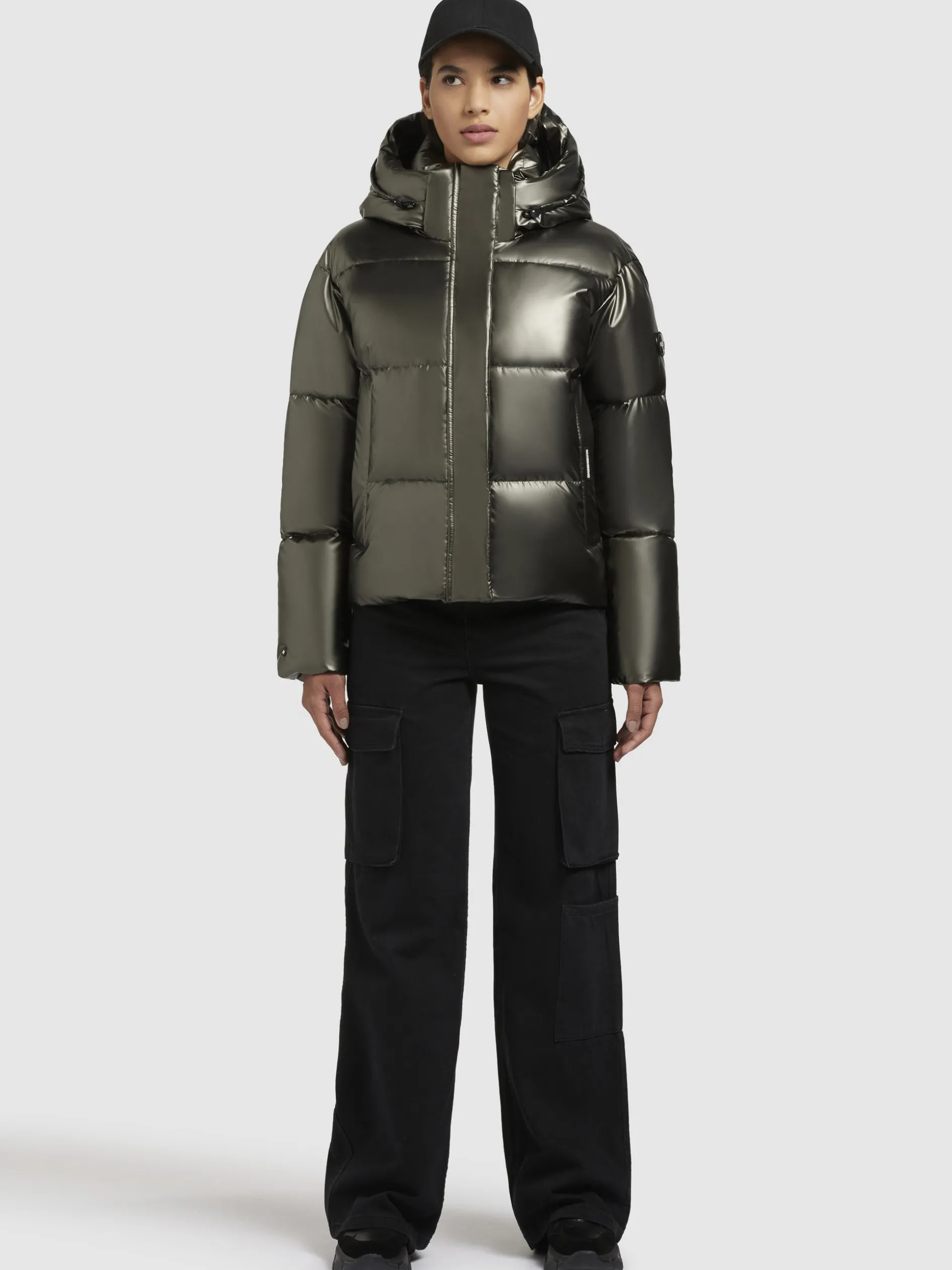 Jacke DEVINA SHINY Khaki