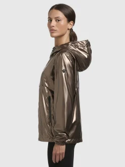 Jacke EVELYN. Braun Metallic