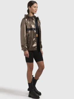 Jacke EVELYN. Braun Metallic
