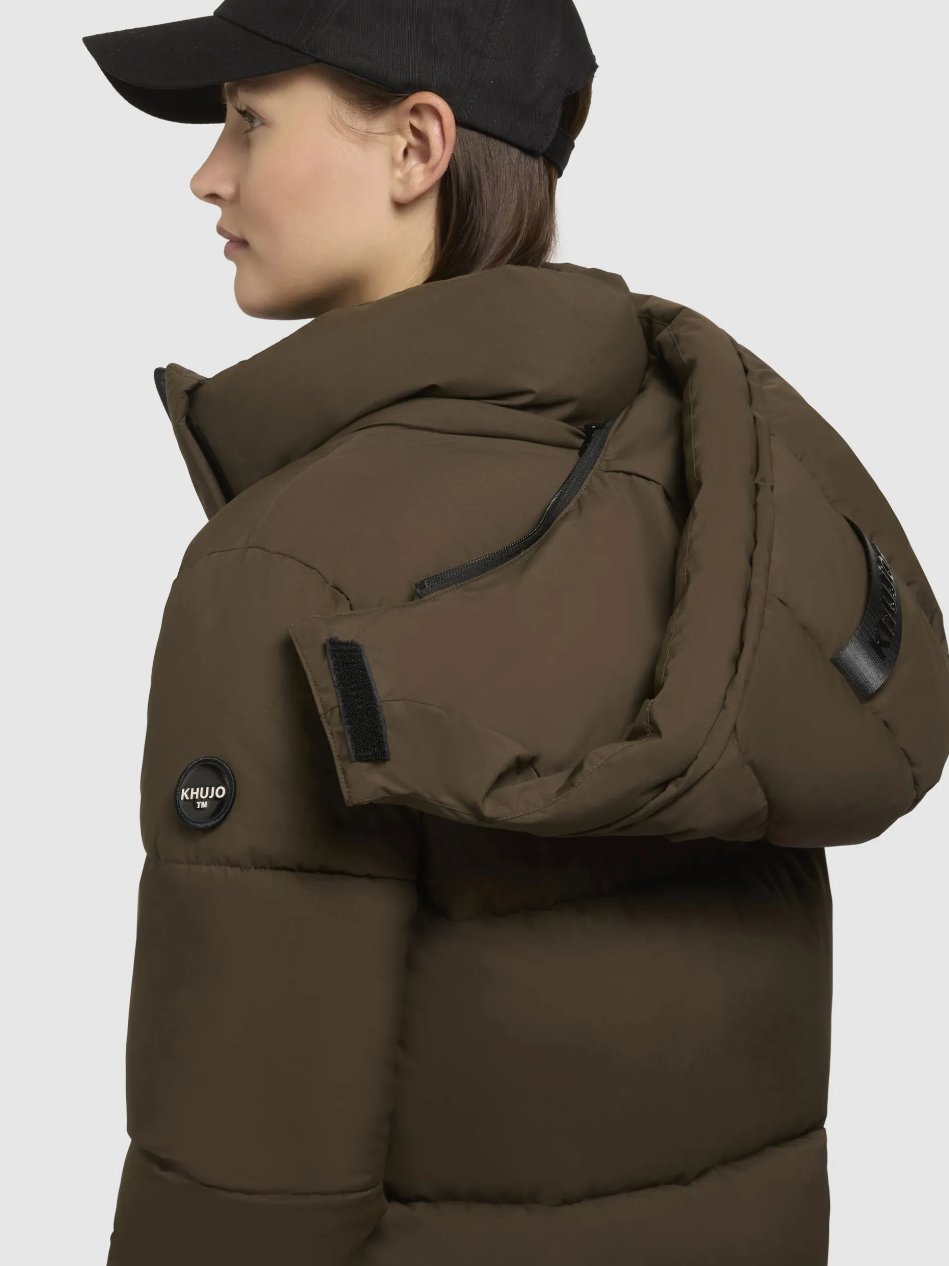 Jacke HAYA MATT Dunkeloliv