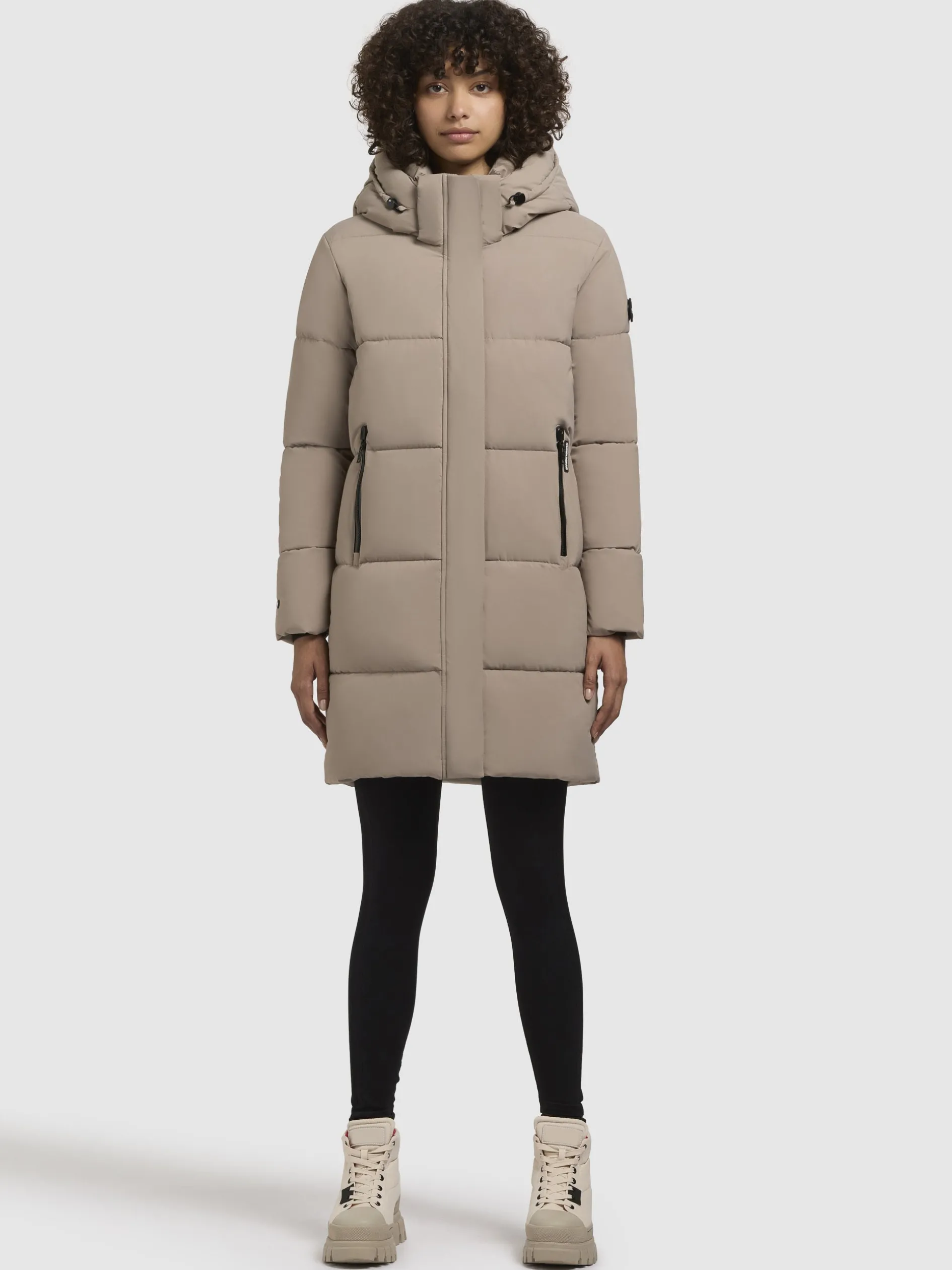 Jacke HAYA MATT Graubeige