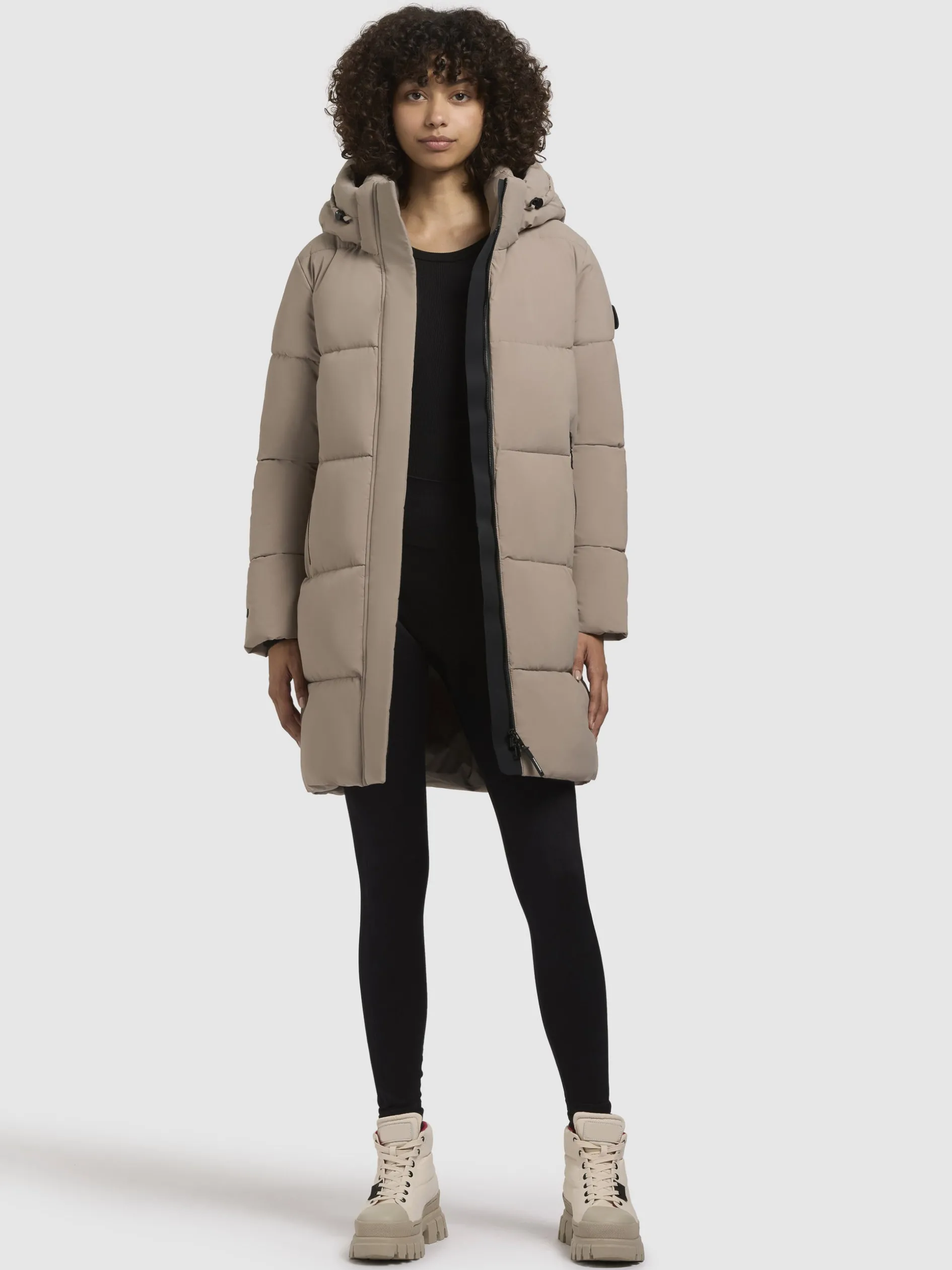 Jacke HAYA MATT Graubeige