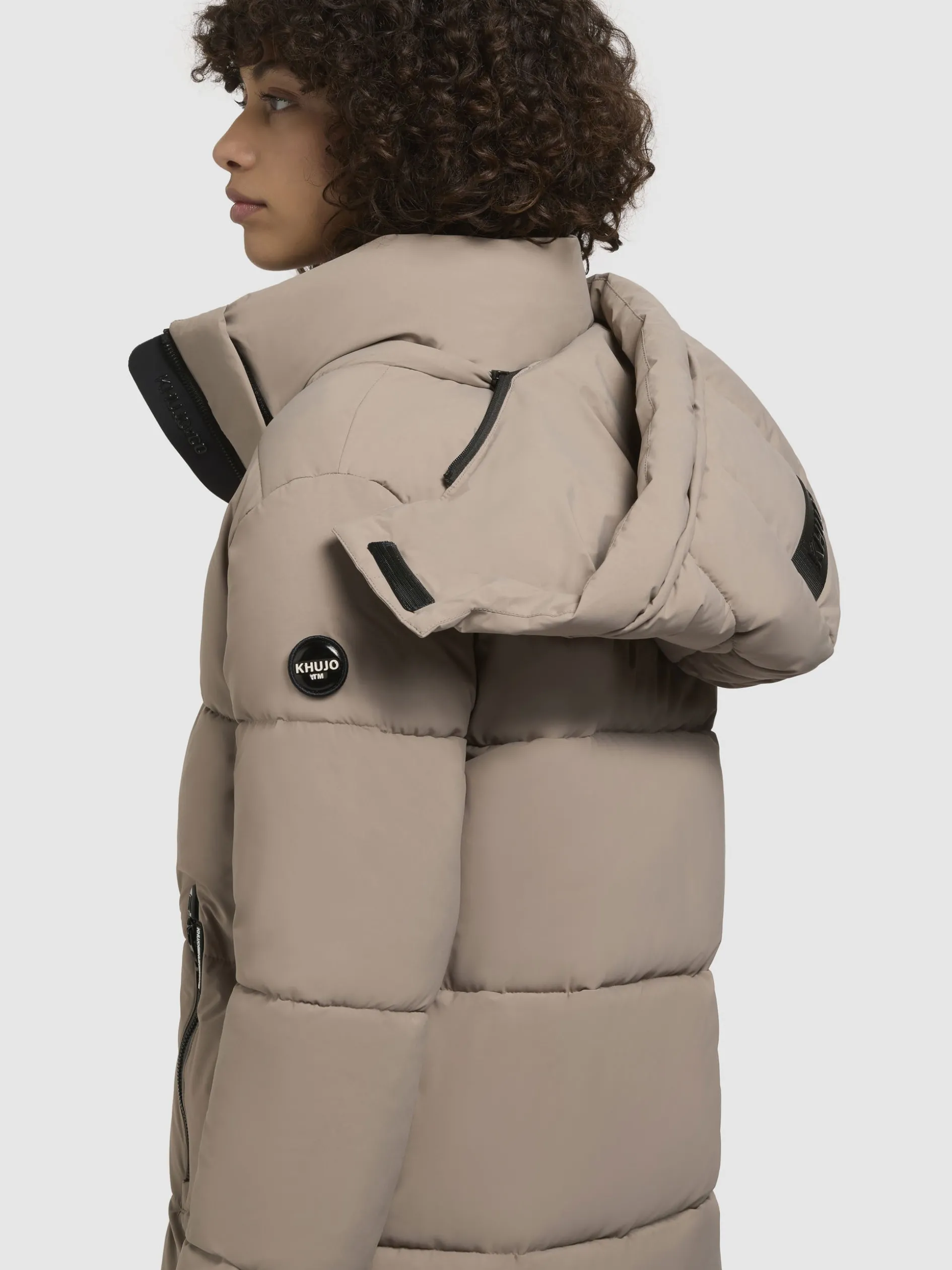 Jacke HAYA MATT Graubeige