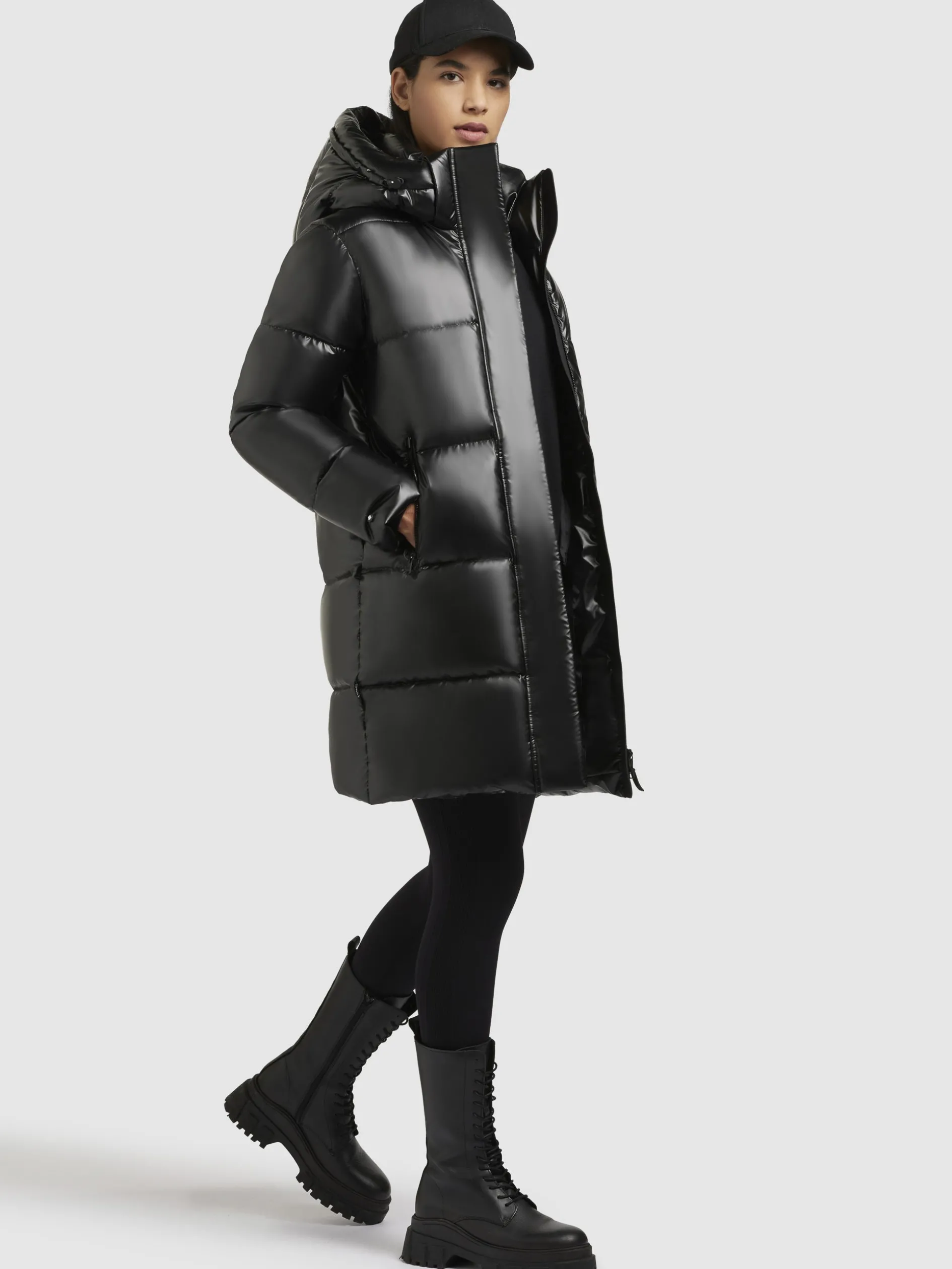 Jacke HAYA SHINY Schwarz
