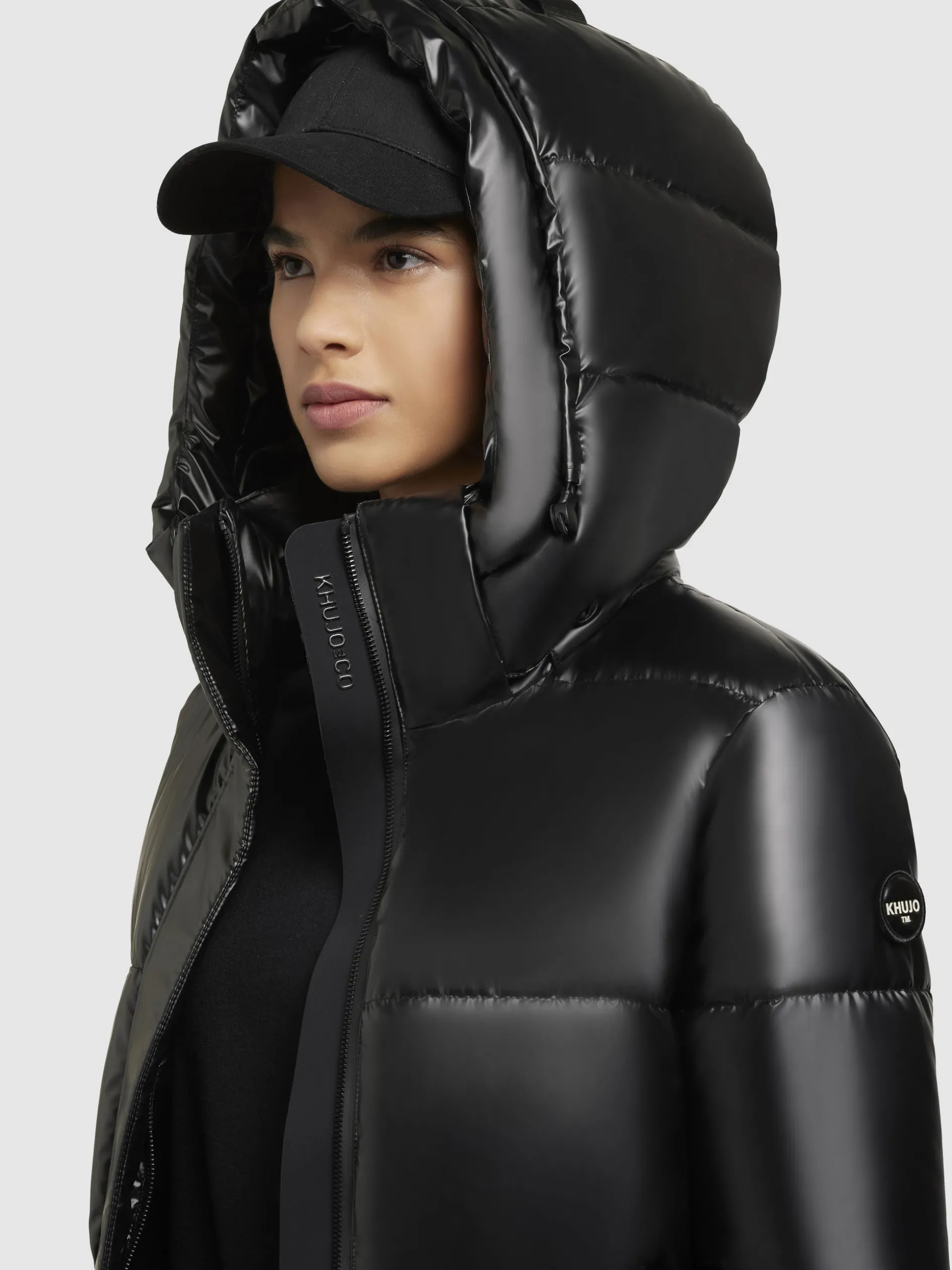 Jacke HAYA SHINY Schwarz