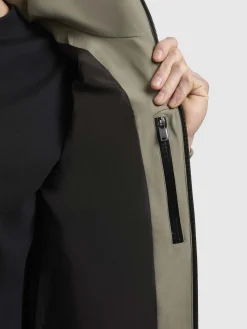 Jacke LARM Graugrün