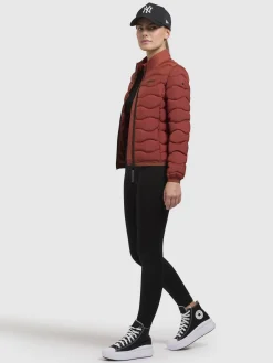 Jacke MERL Rotbraun