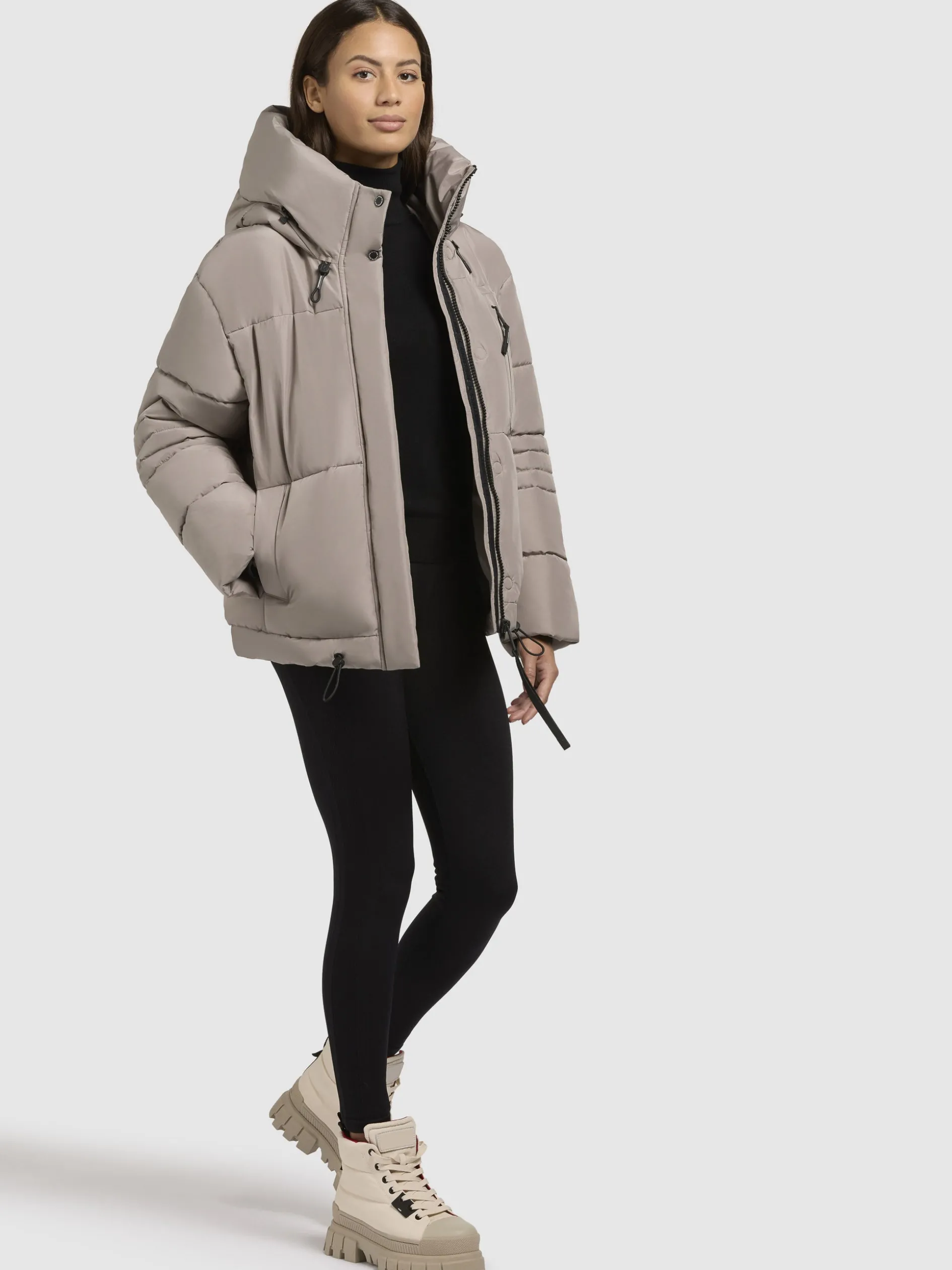 Jacke PEEKE Graubeige