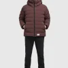 Jacke THENO Weinrot