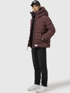 Jacke THENO Weinrot
