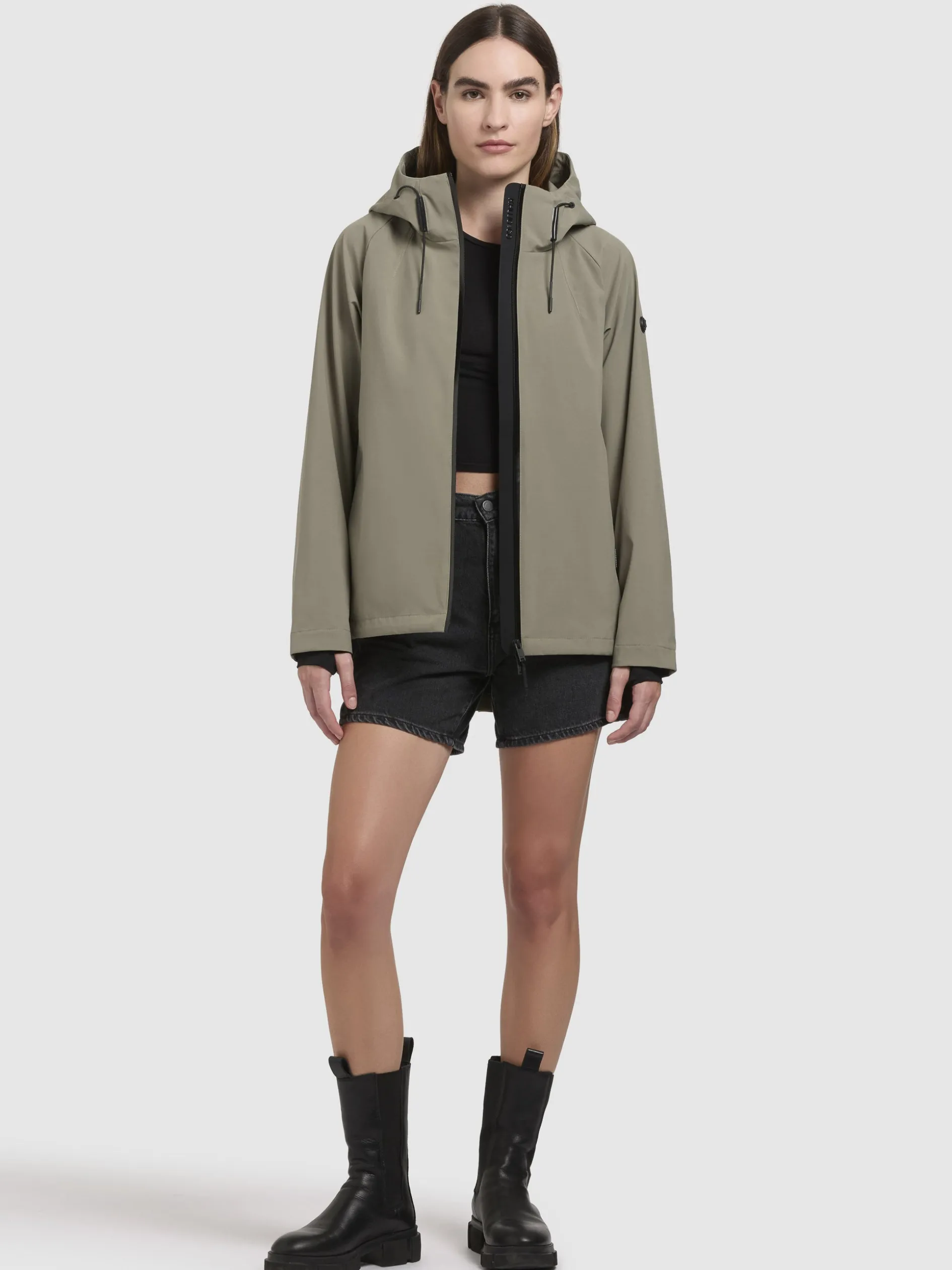 Jacke WOOM Graugrün
