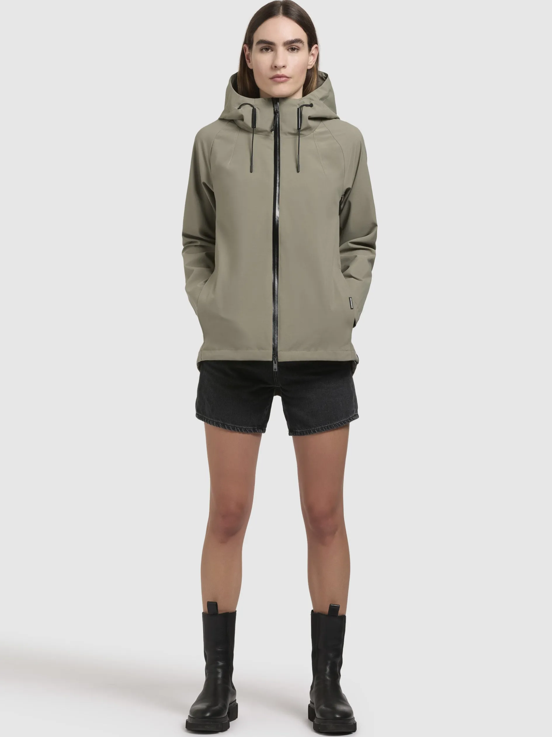 Jacke WOOM Graugrün