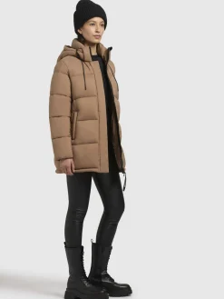 Jacke WORD3 MATT Hellbraun