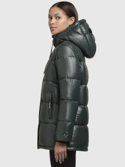 Jacke WORD3 SATIN Dunkelgrün