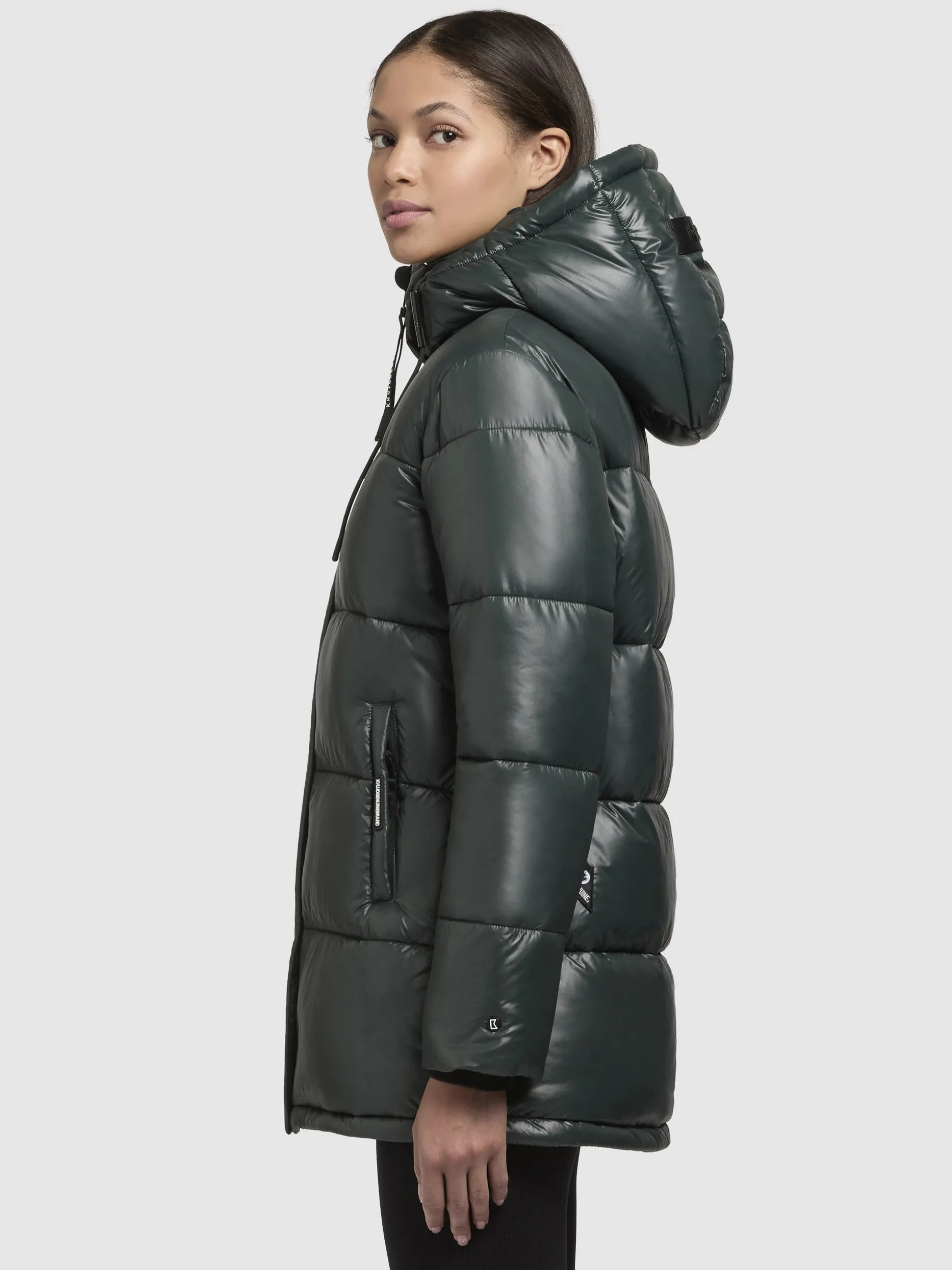 Jacke WORD3 SATIN Dunkelgrün