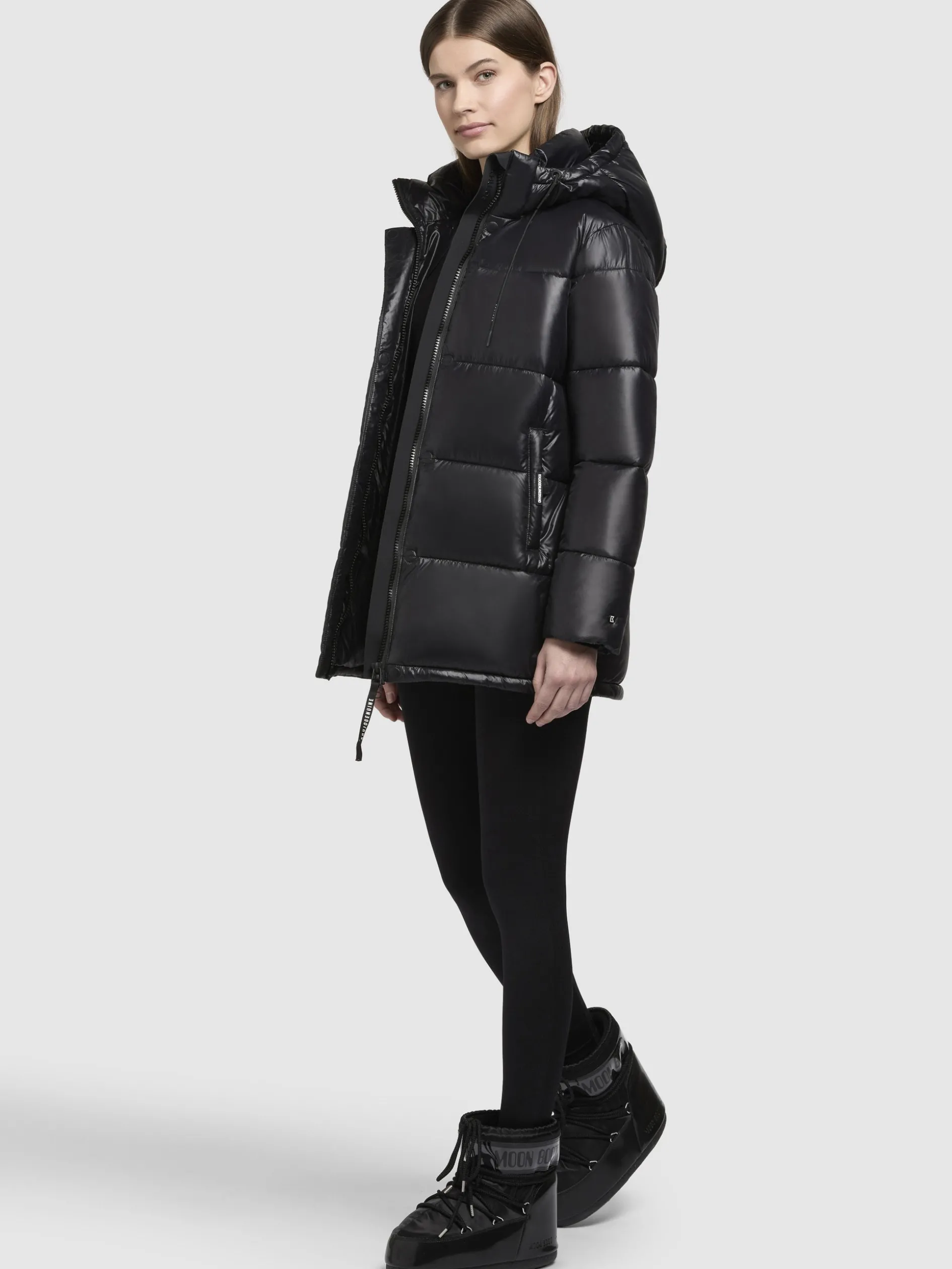 Jacke WORD3 SATIN Schwarz