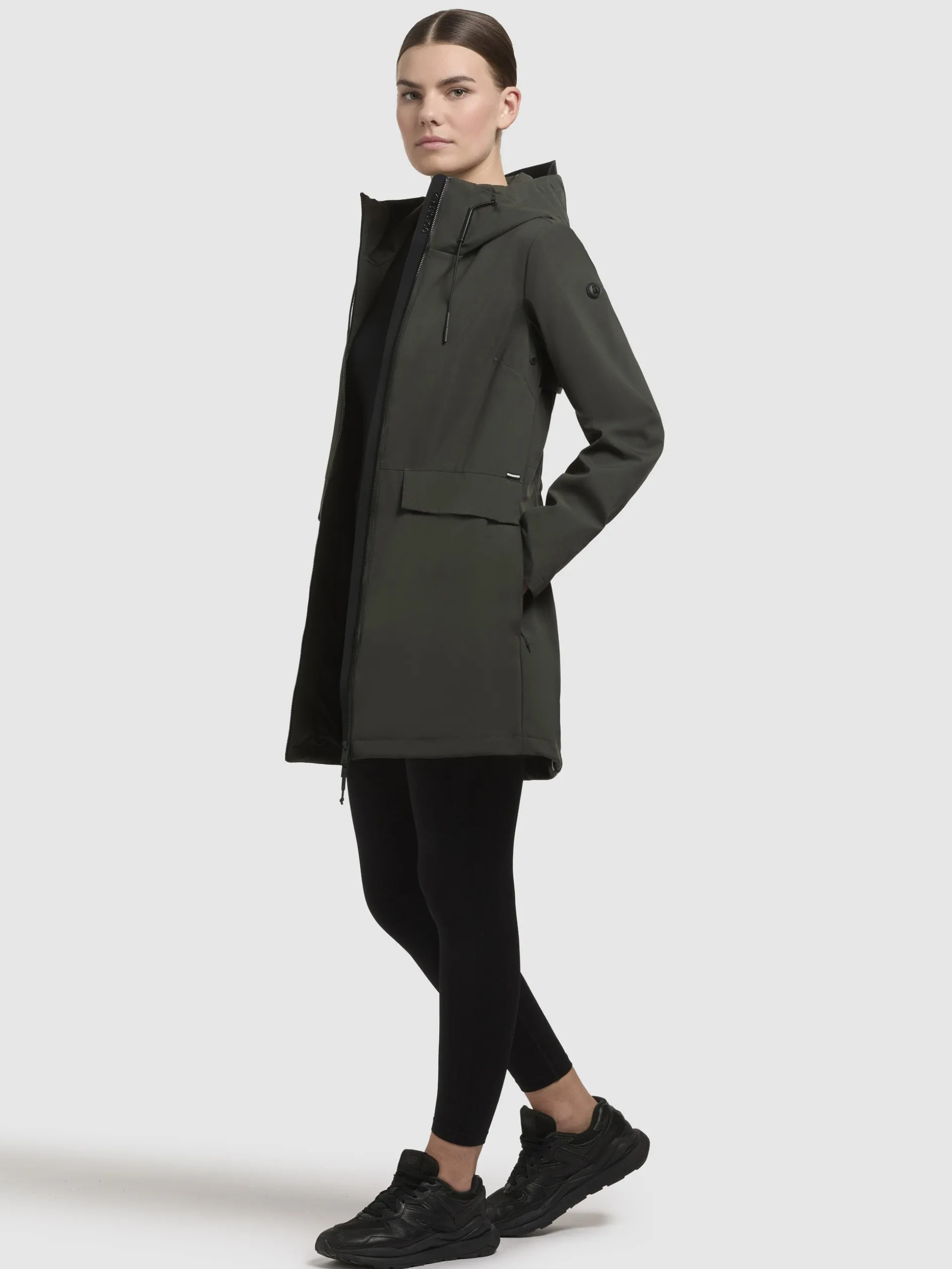 Jacke YONI Dunkelgrün