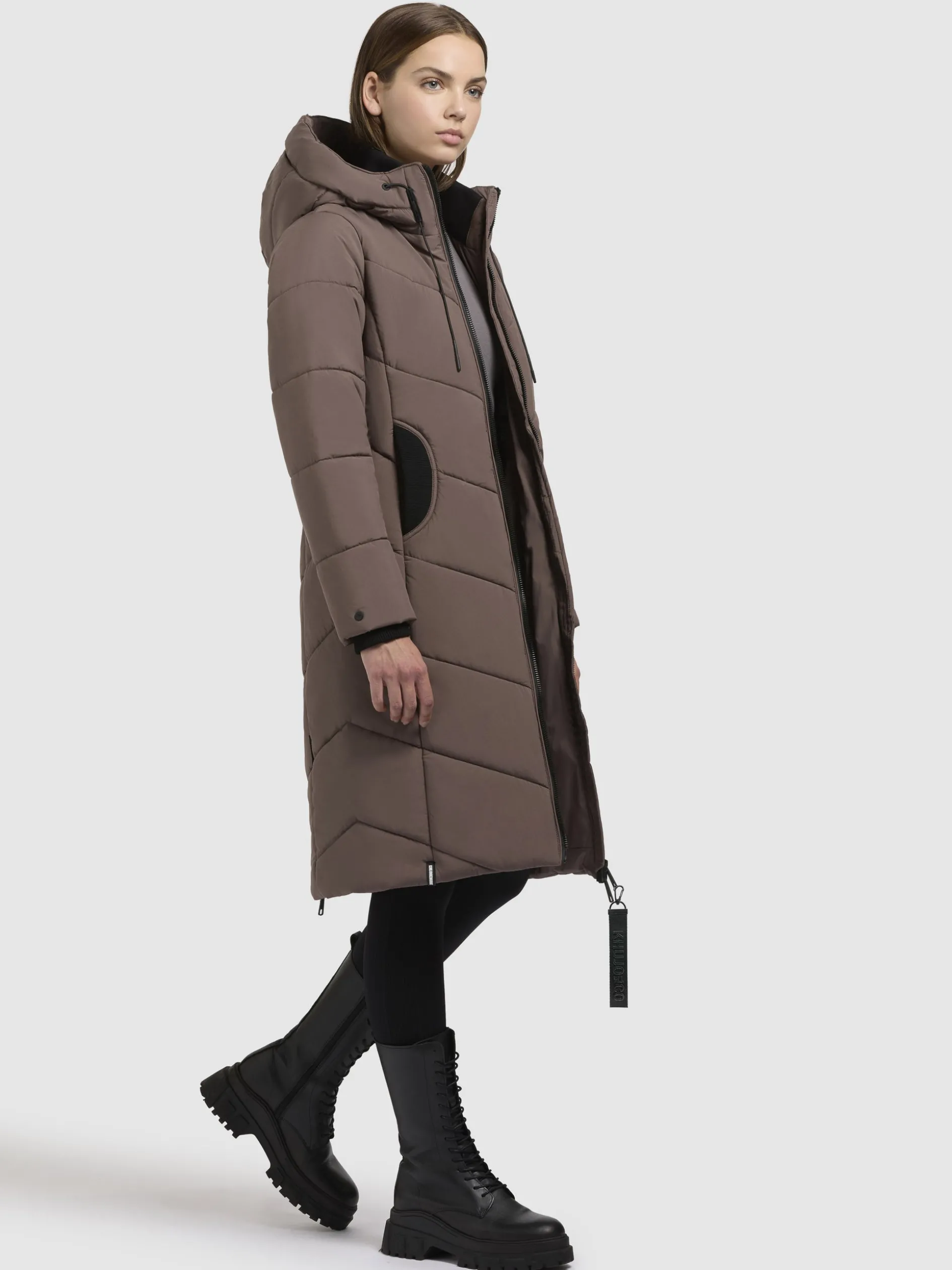 Mantel ARIBAY5 Taupe dunkel