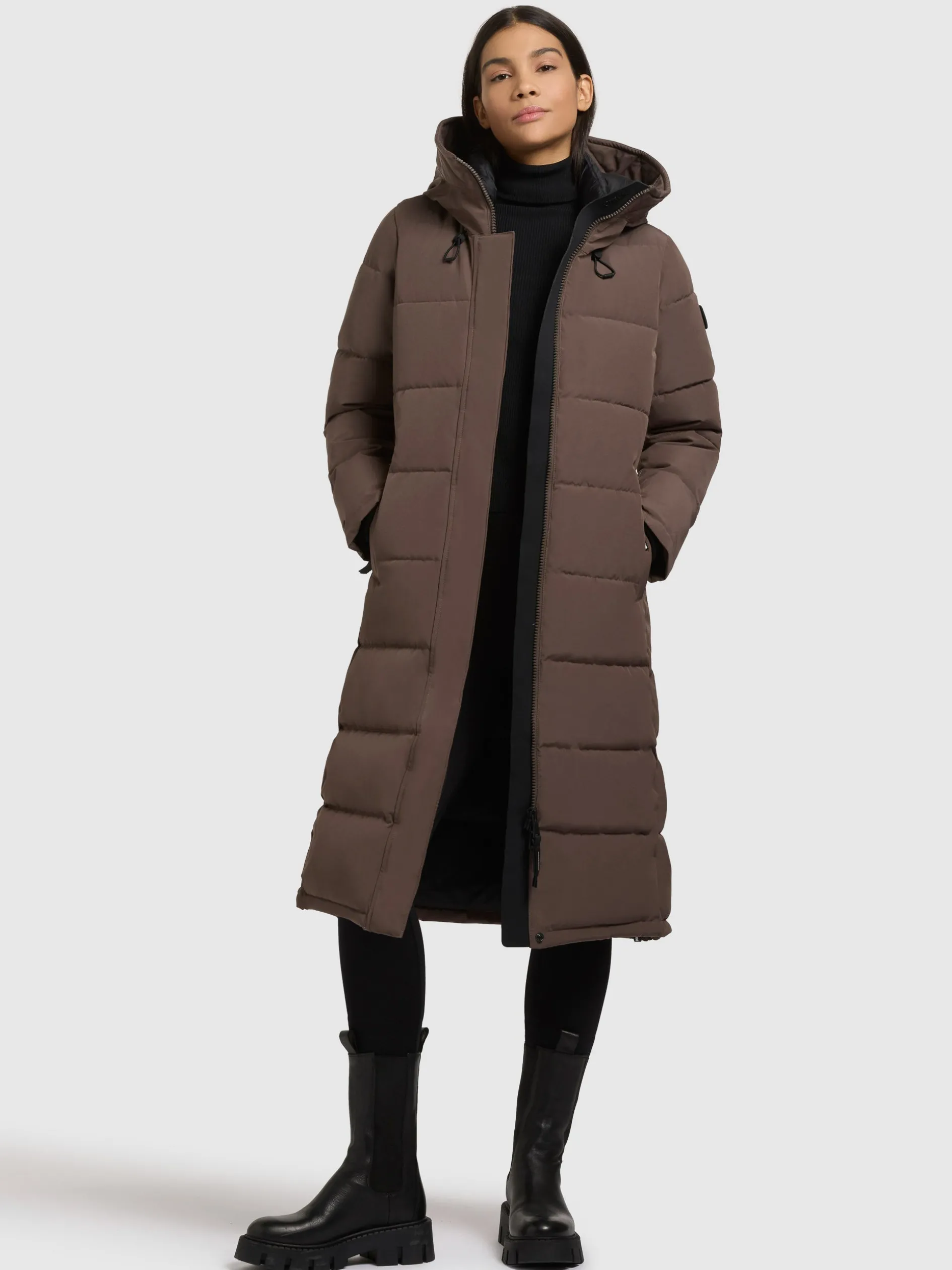 Mantel DEVION Taupe dunkel