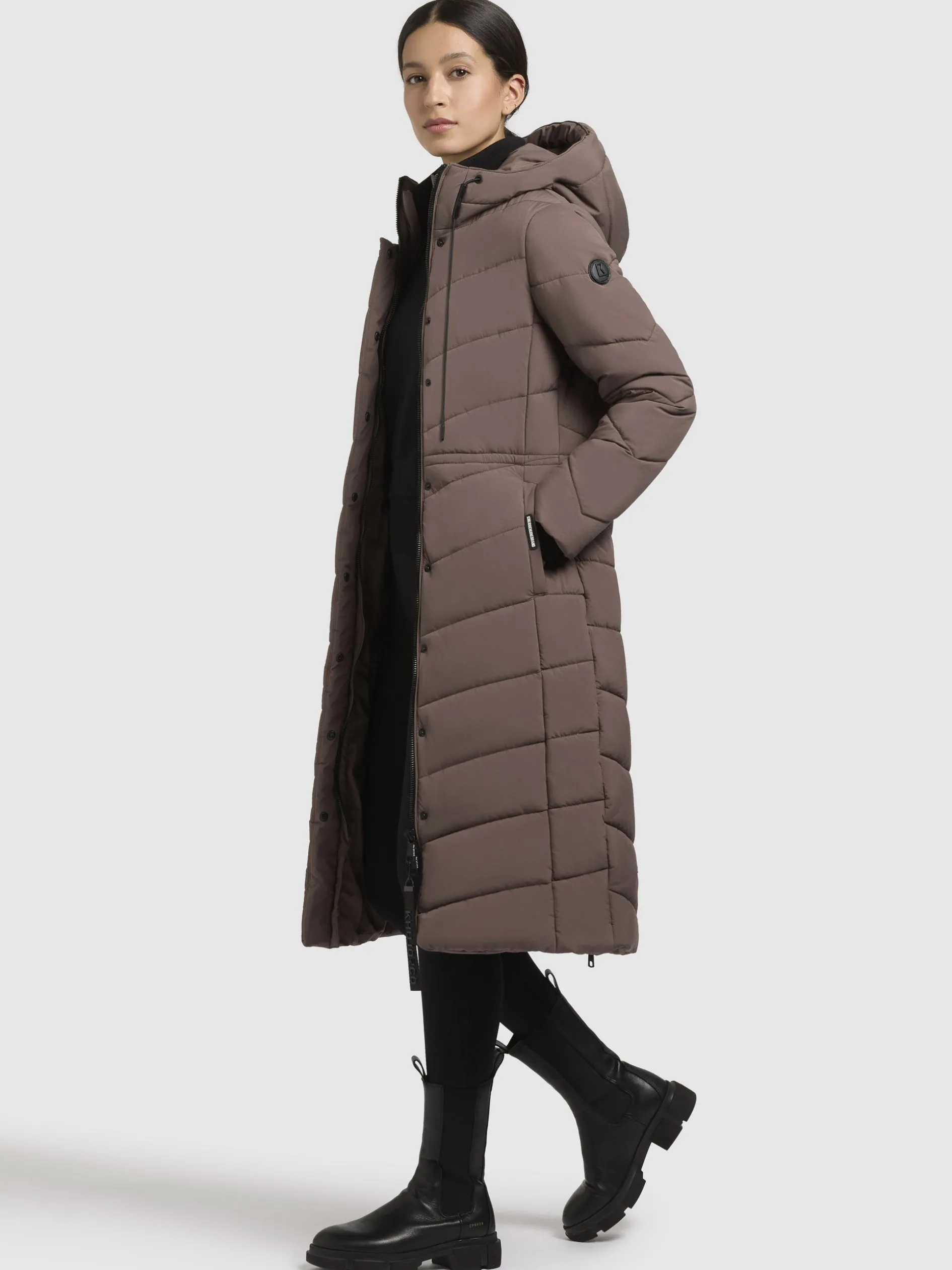 Mantel EDITA Taupe dunkel