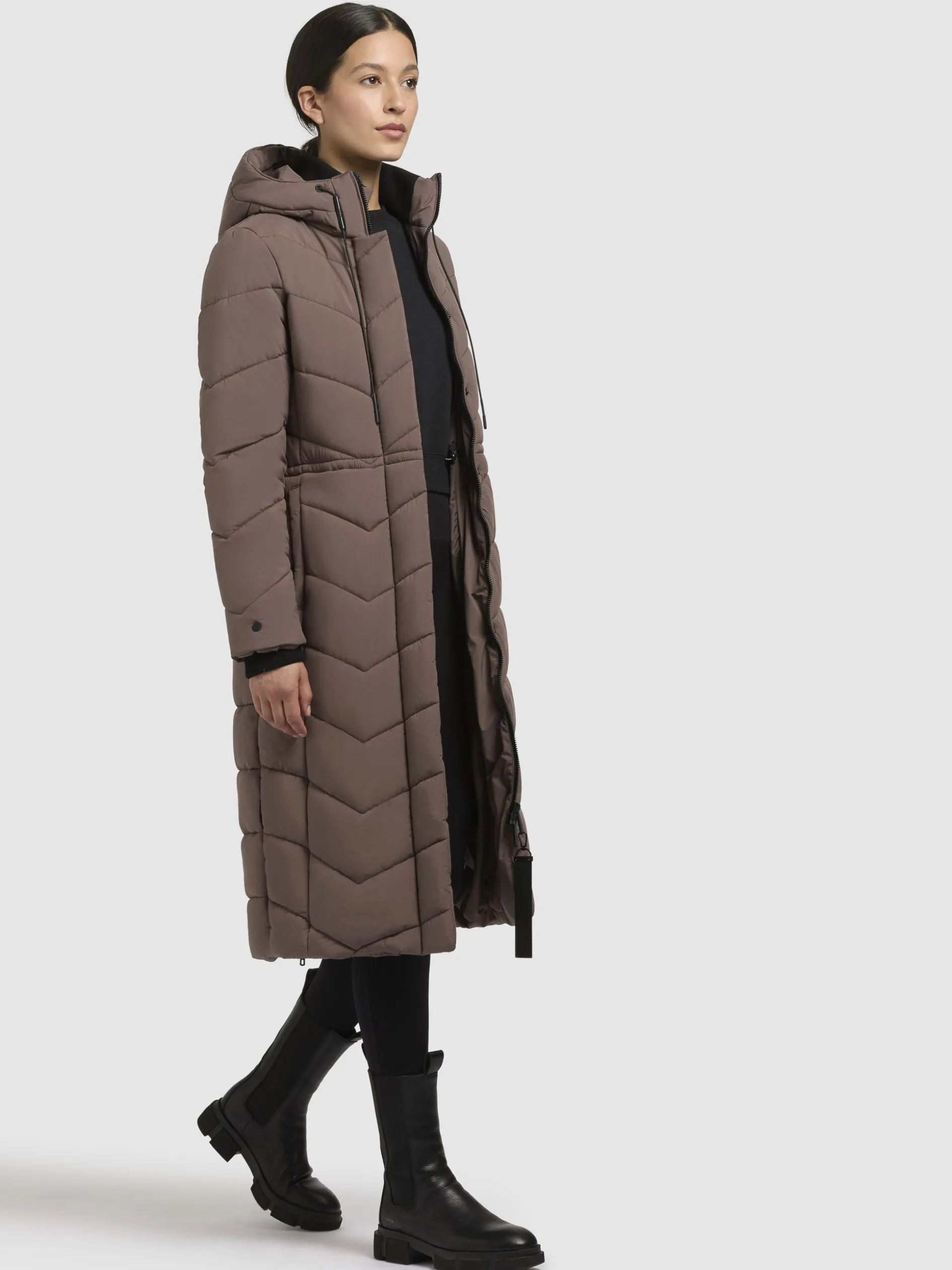 Mantel EDITA Taupe dunkel