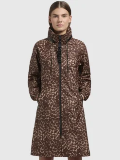 Mantel ERTHE LEO PRINT Braun LEO
