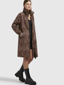Mantel ERTHE LEO PRINT Braun LEO