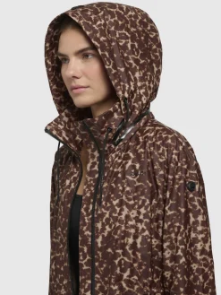 Mantel ERTHE LEO PRINT Braun LEO