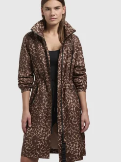 Mantel ERTHE LEO PRINT Braun LEO