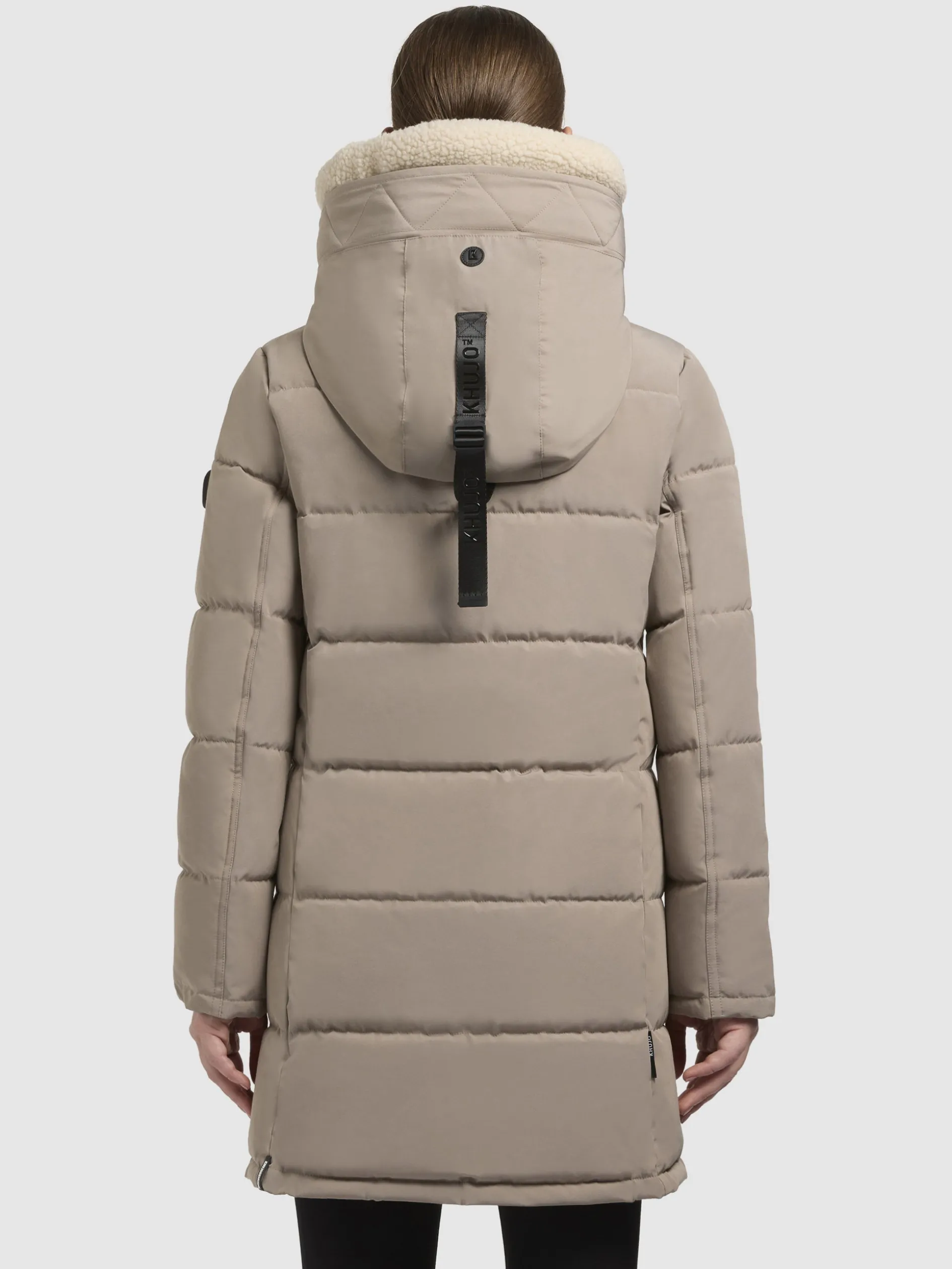 Mantel FALTD TEDDY Graubeige