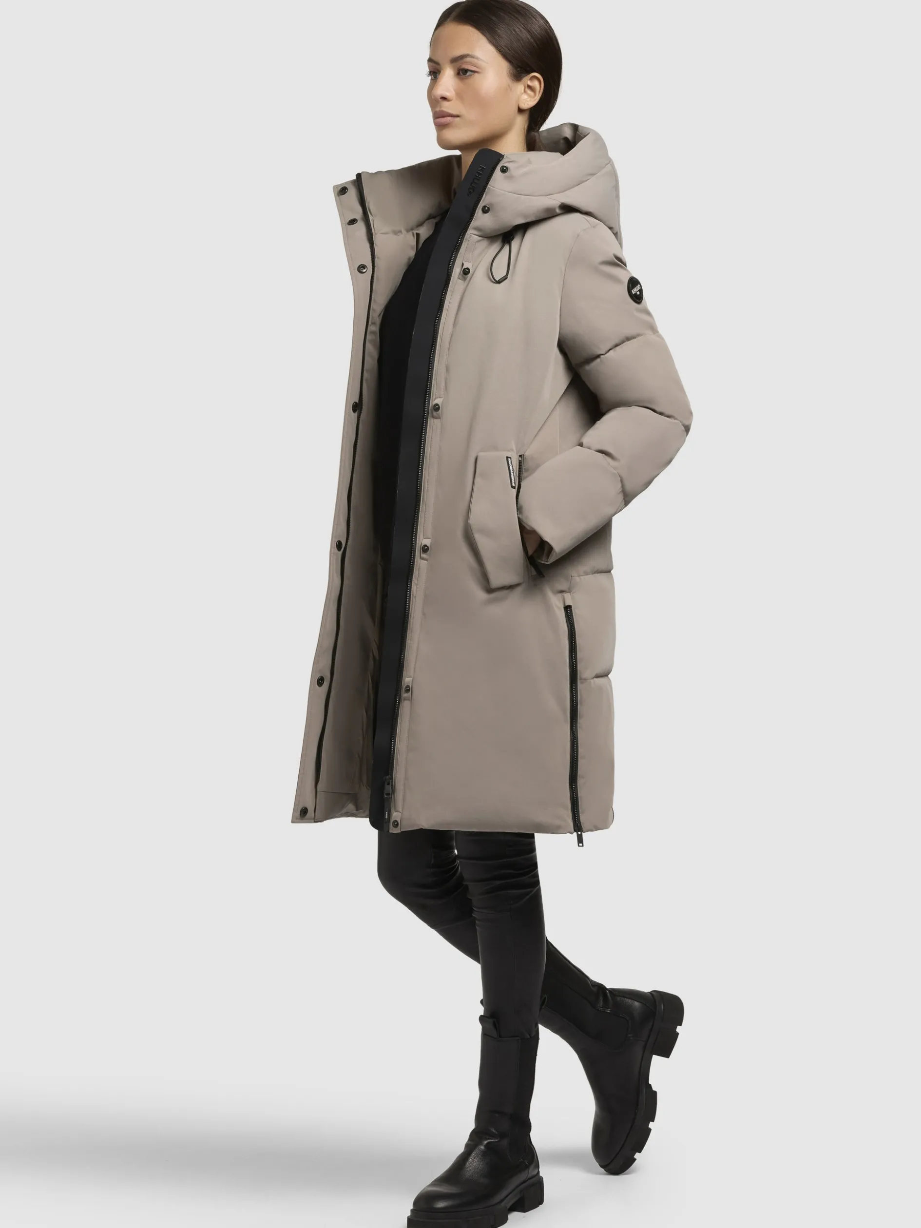 Mantel LEANE Graubeige