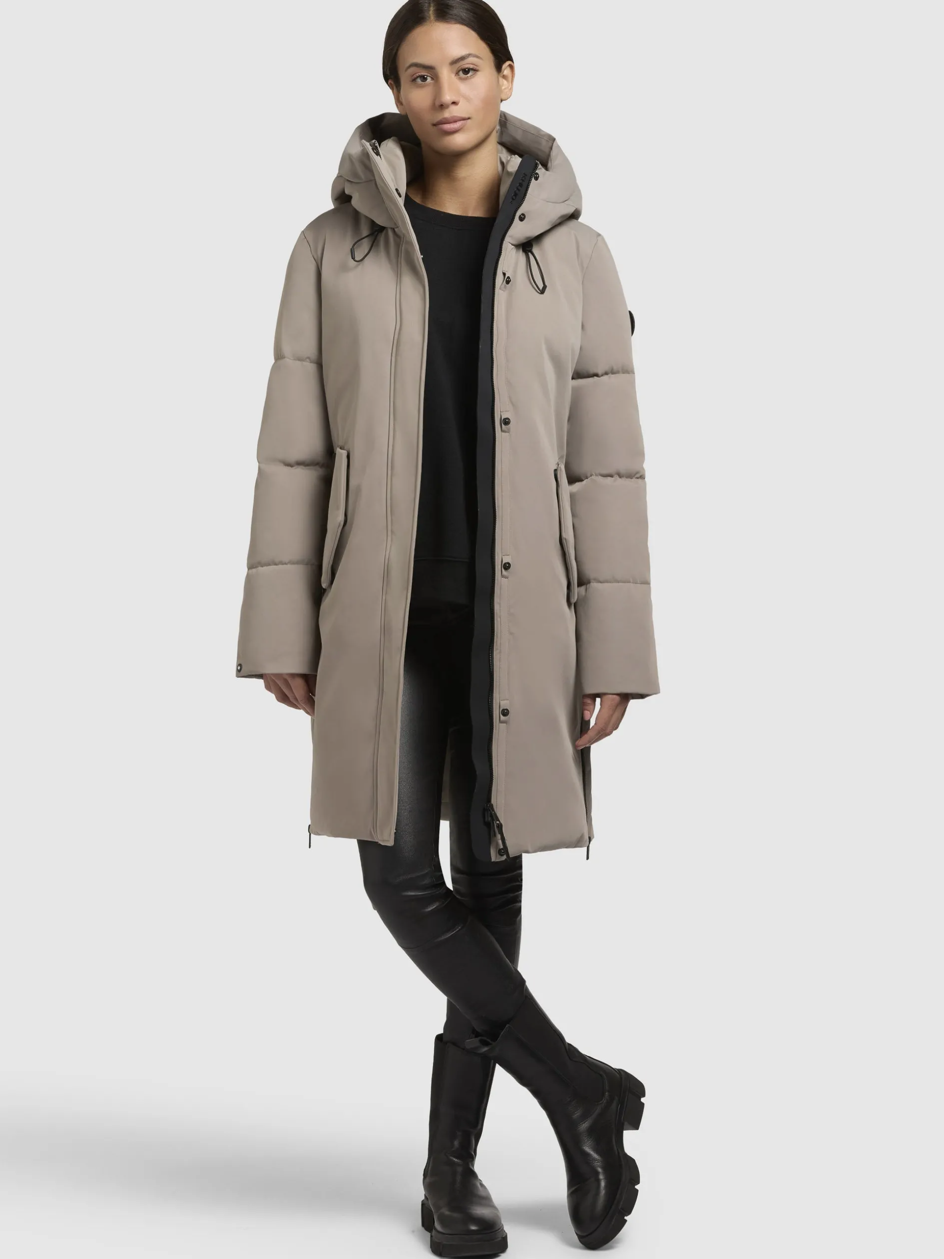 Mantel LEANE Graubeige