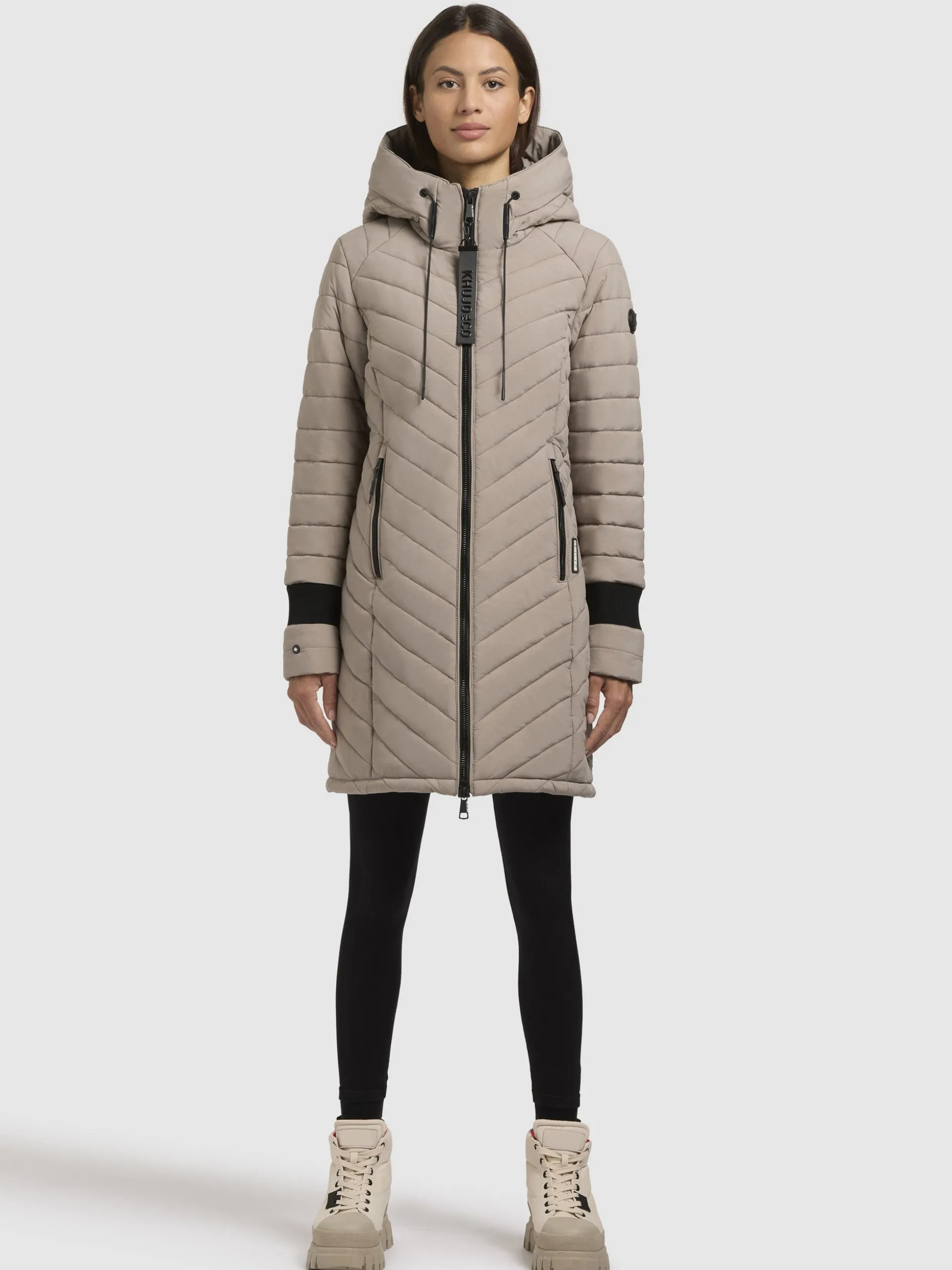 Mantel NITA3 Graubeige