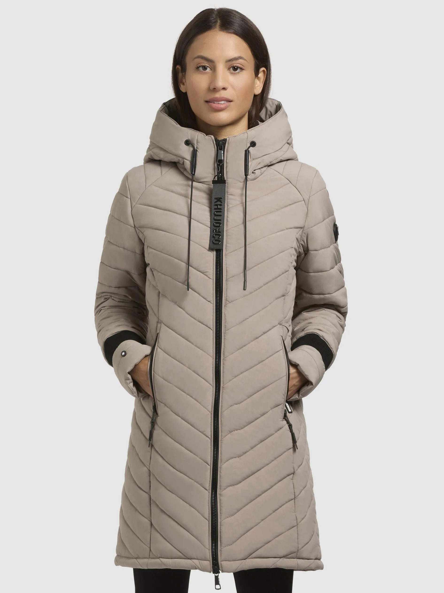 Mantel NITA3 Graubeige
