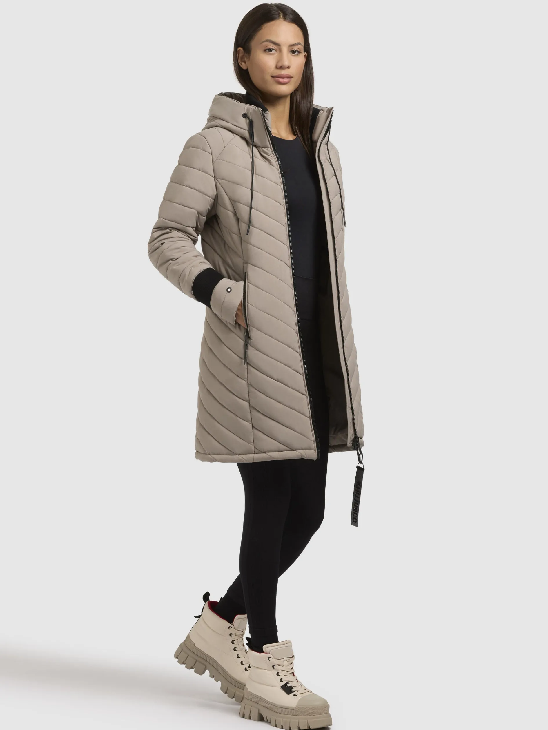 Mantel NITA3 Graubeige
