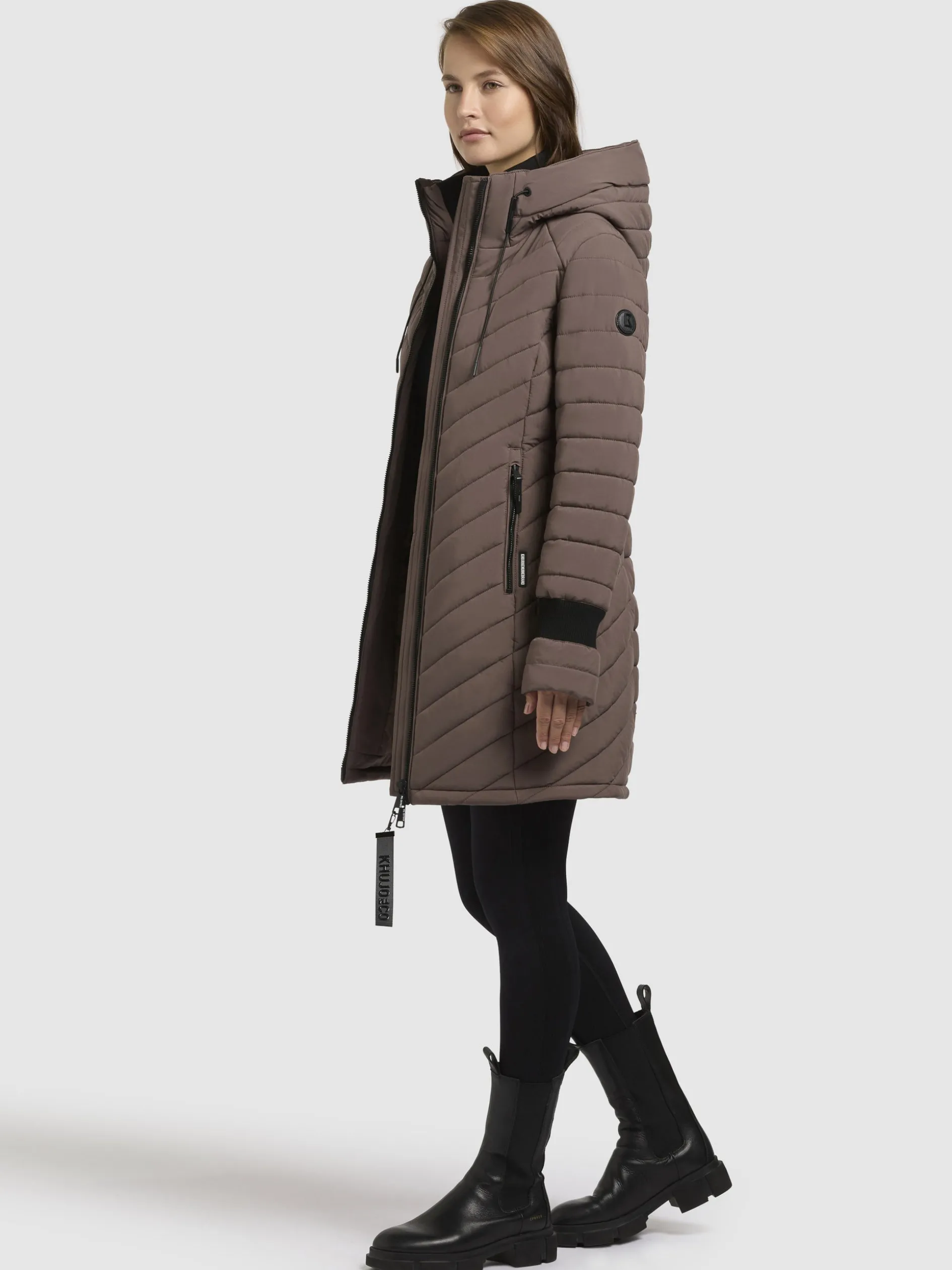 Mantel NITA3 Taupe dunkel