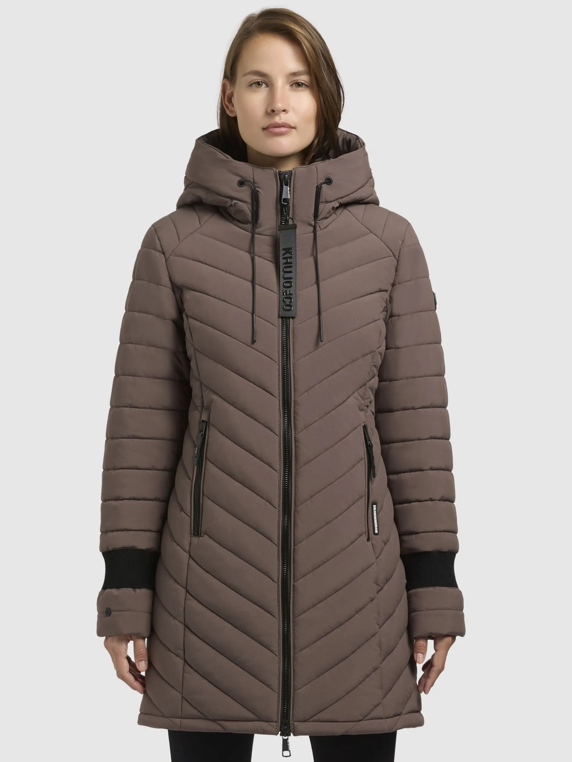 Mantel NITA3 Taupe dunkel