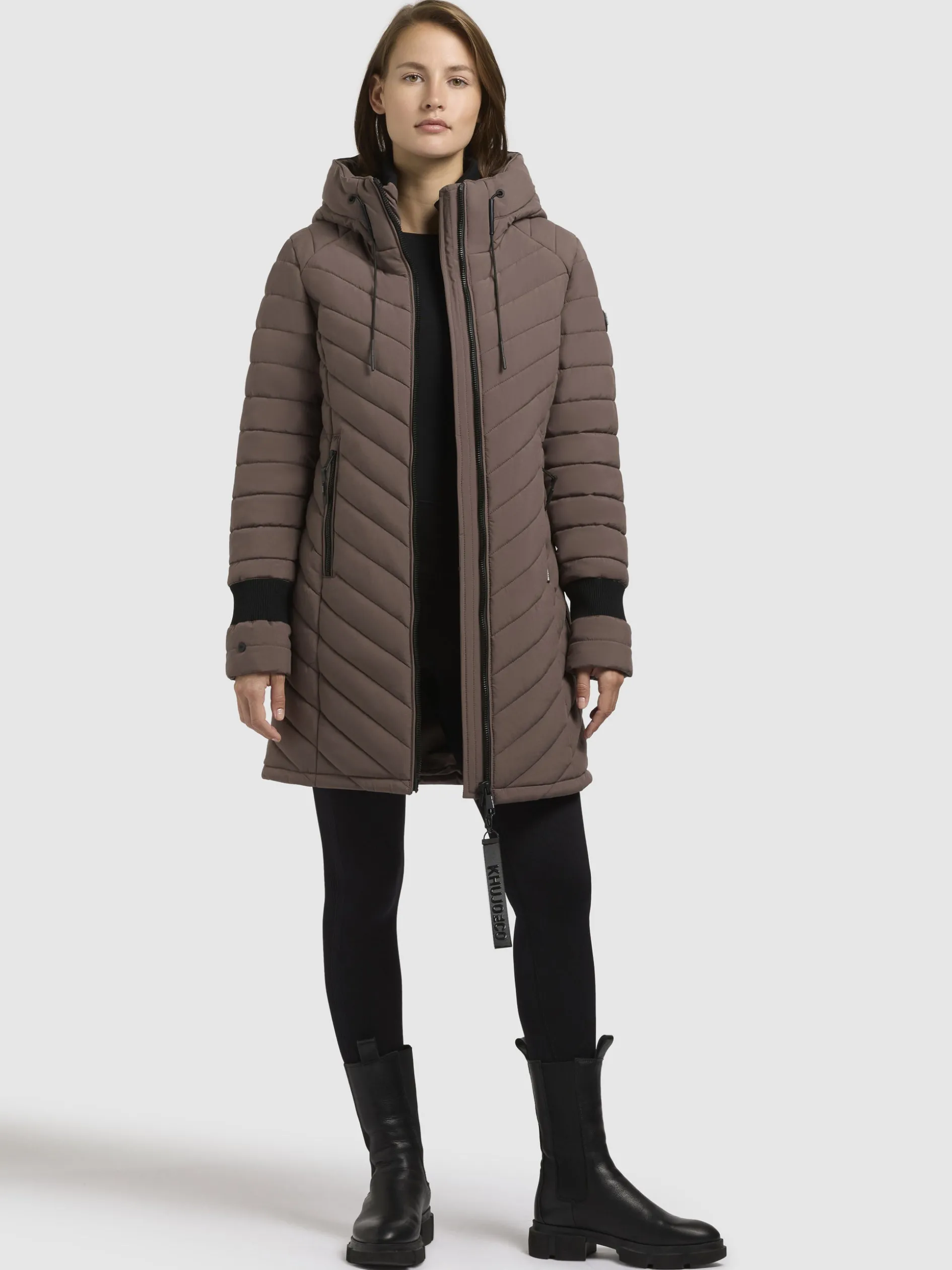 Mantel NITA3 Taupe dunkel