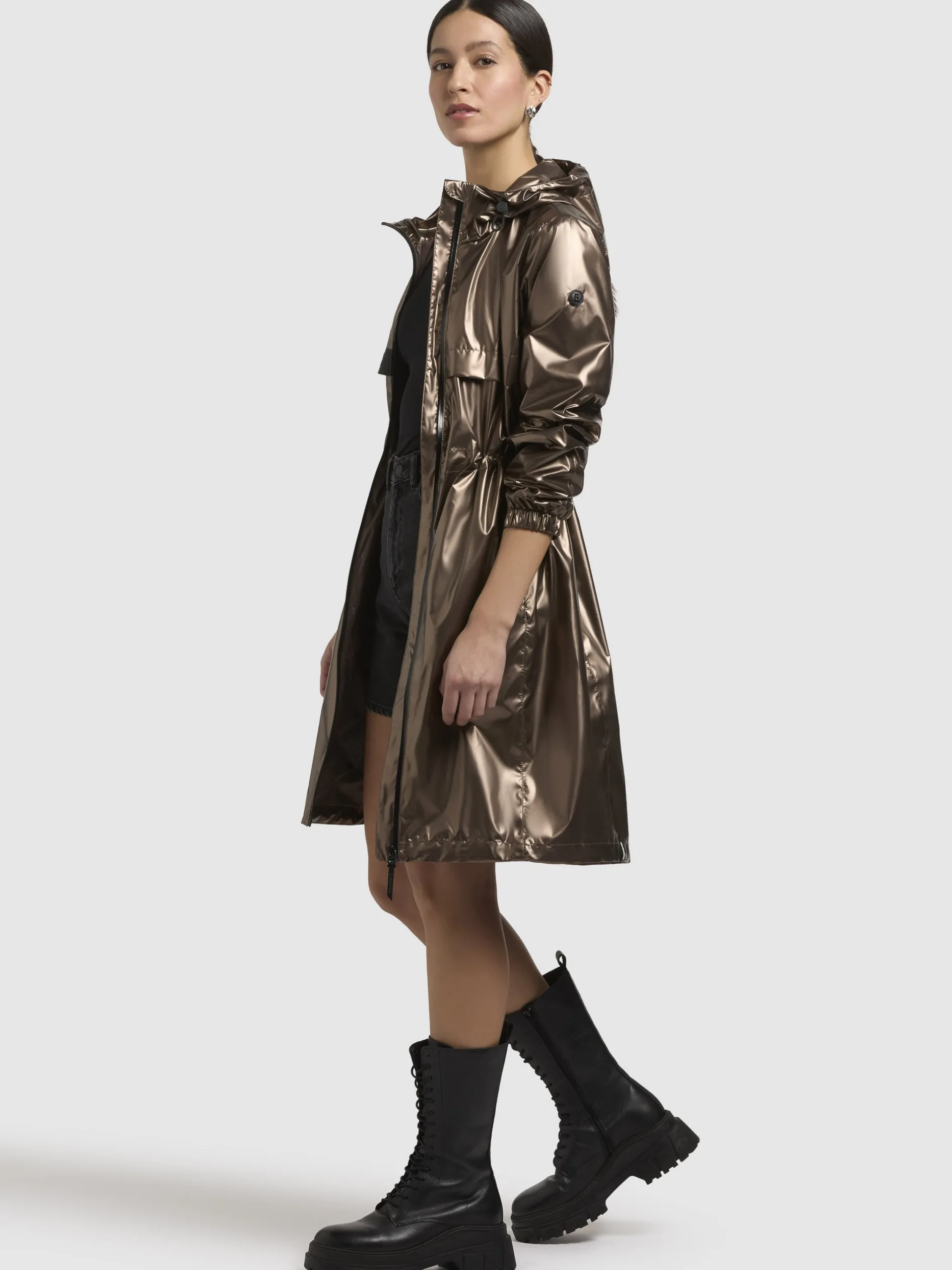 Mantel PHOEBE Braun Metallic