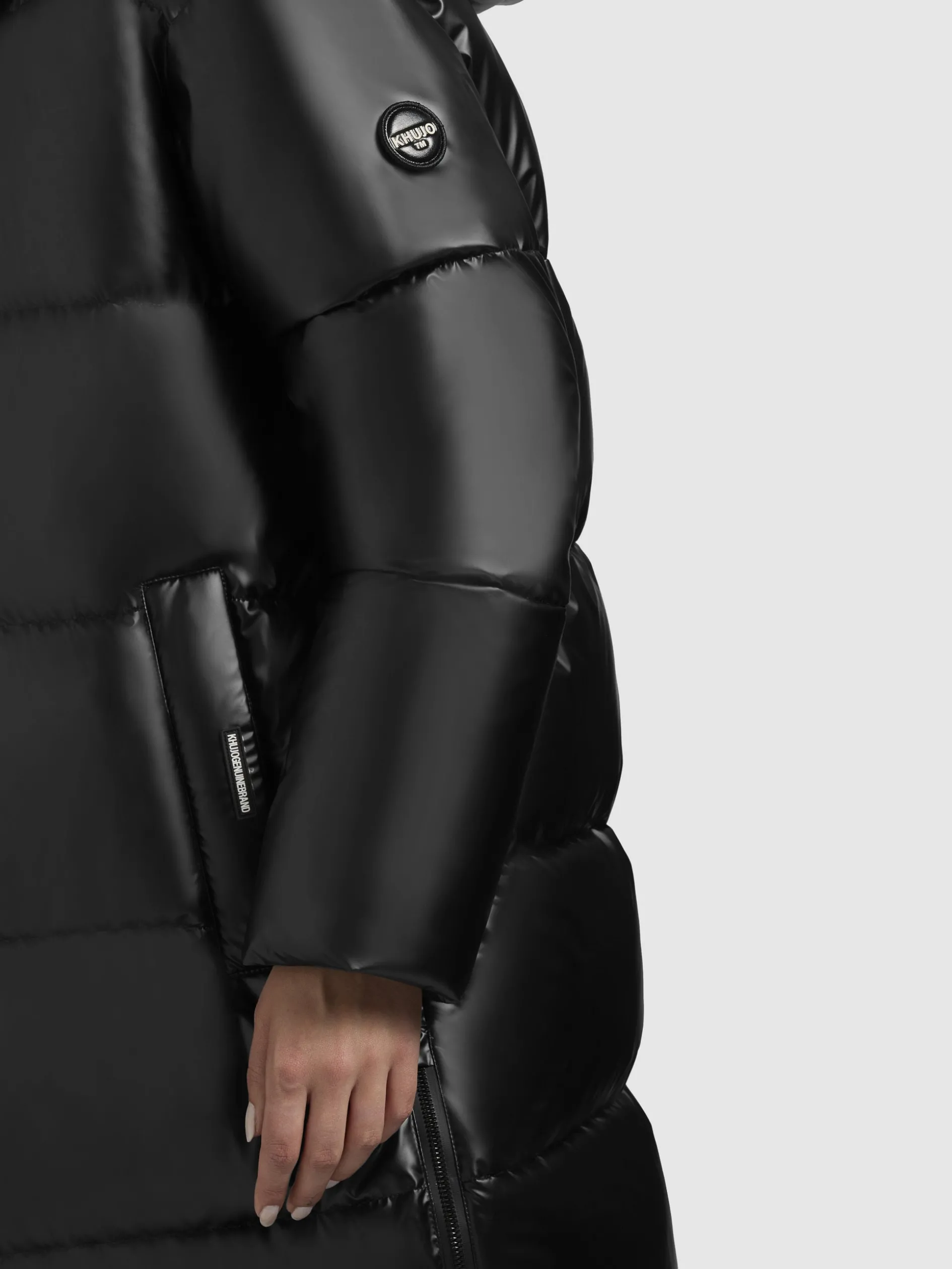 Mantel RACHEL SHINY Schwarz